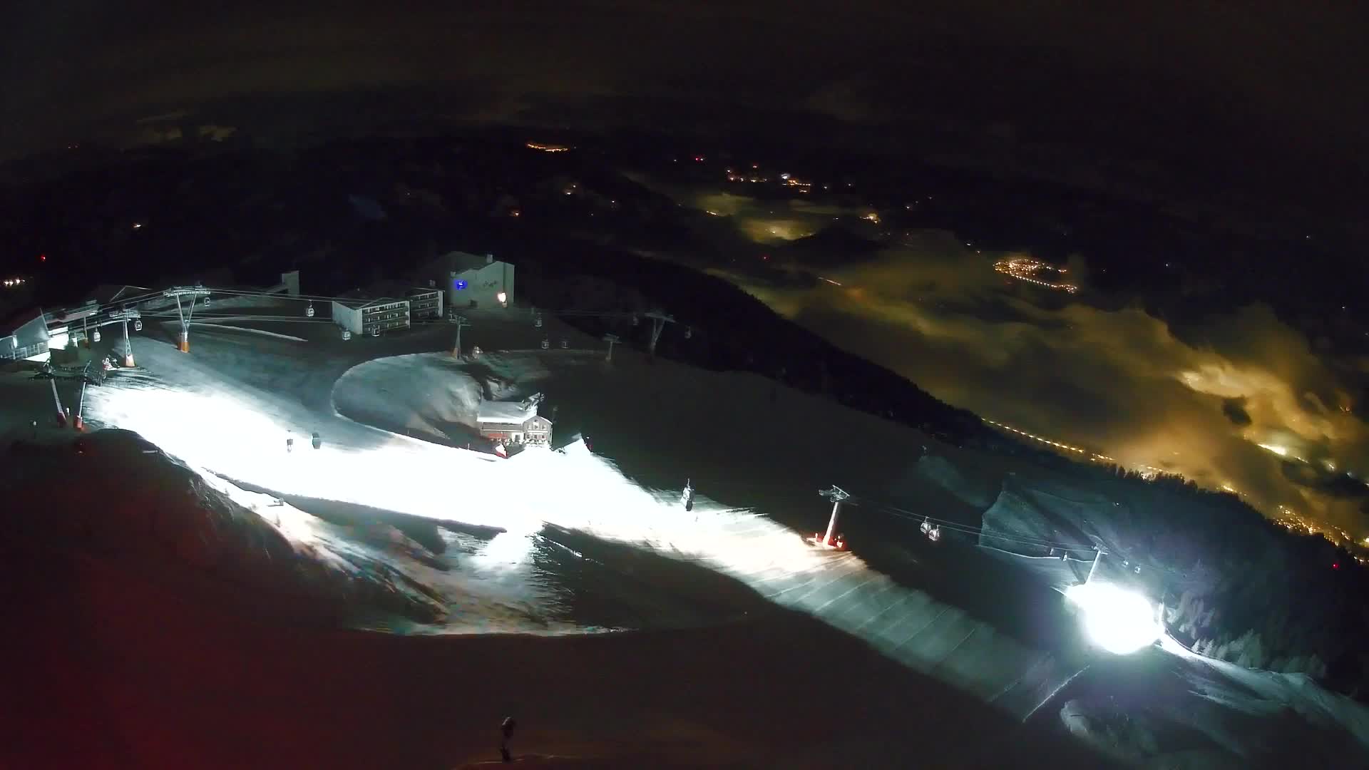 Skigebiet Kronplatz Gipfel | Blick auf Bruneck