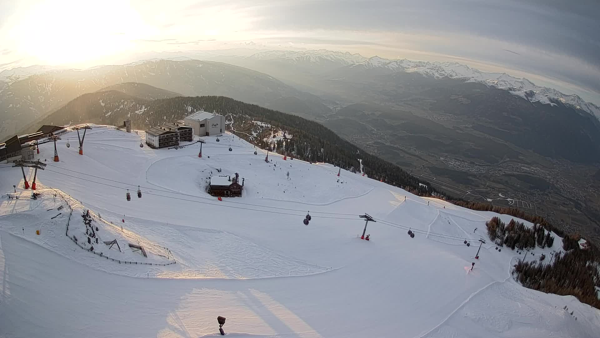 Kronplatz peak Ski resort | view to Bruneck