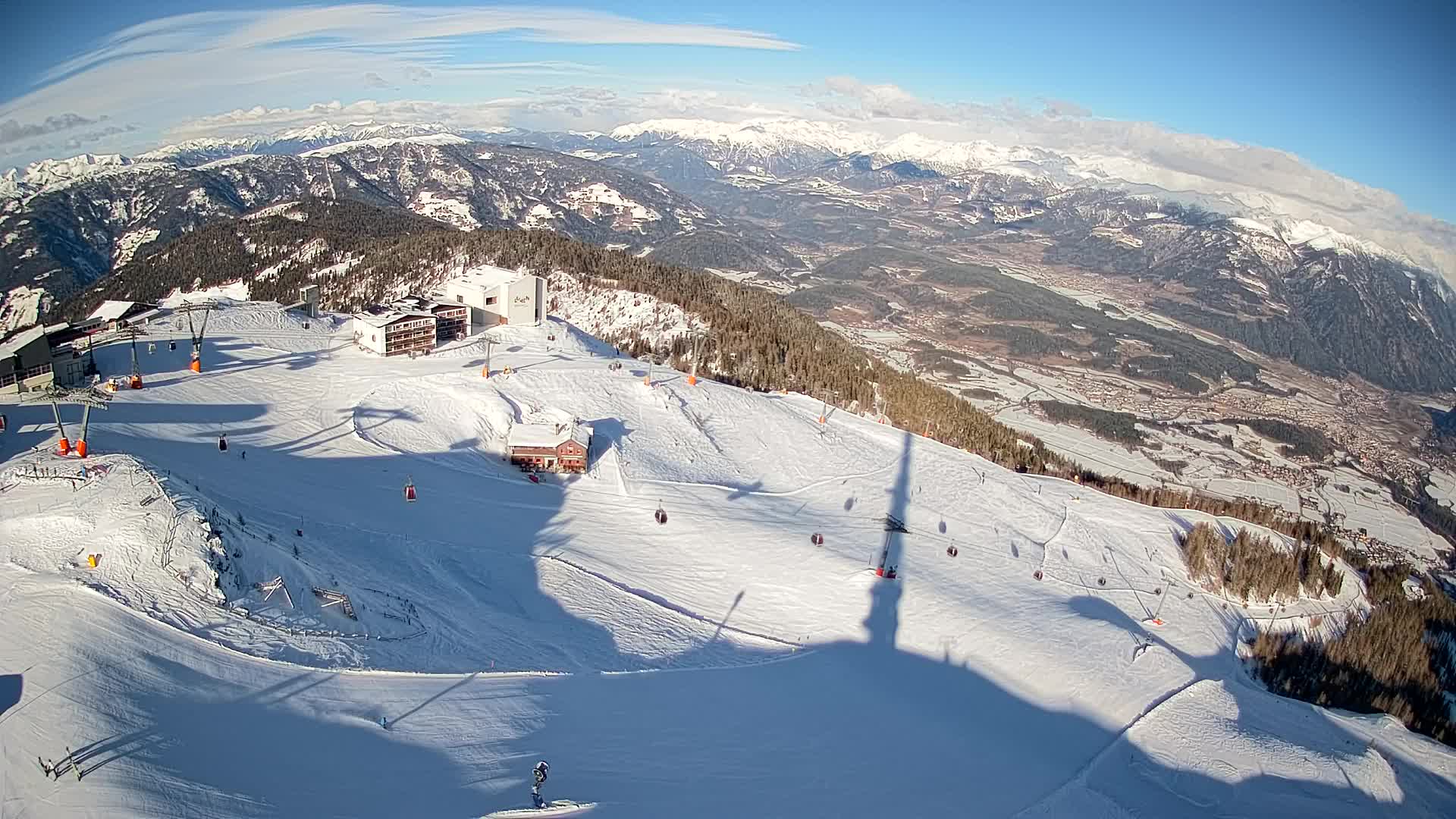 Smučišče Kronplatz – vrh | pogled na Bruneck