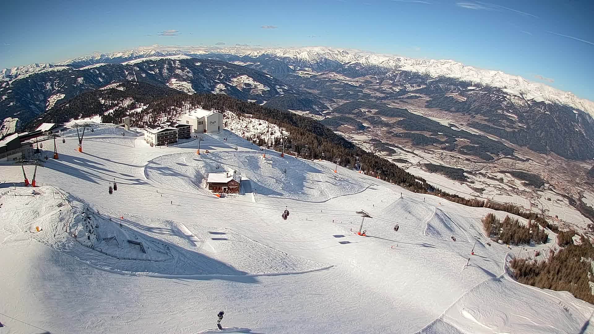 Smučišče Kronplatz – vrh | pogled na Bruneck