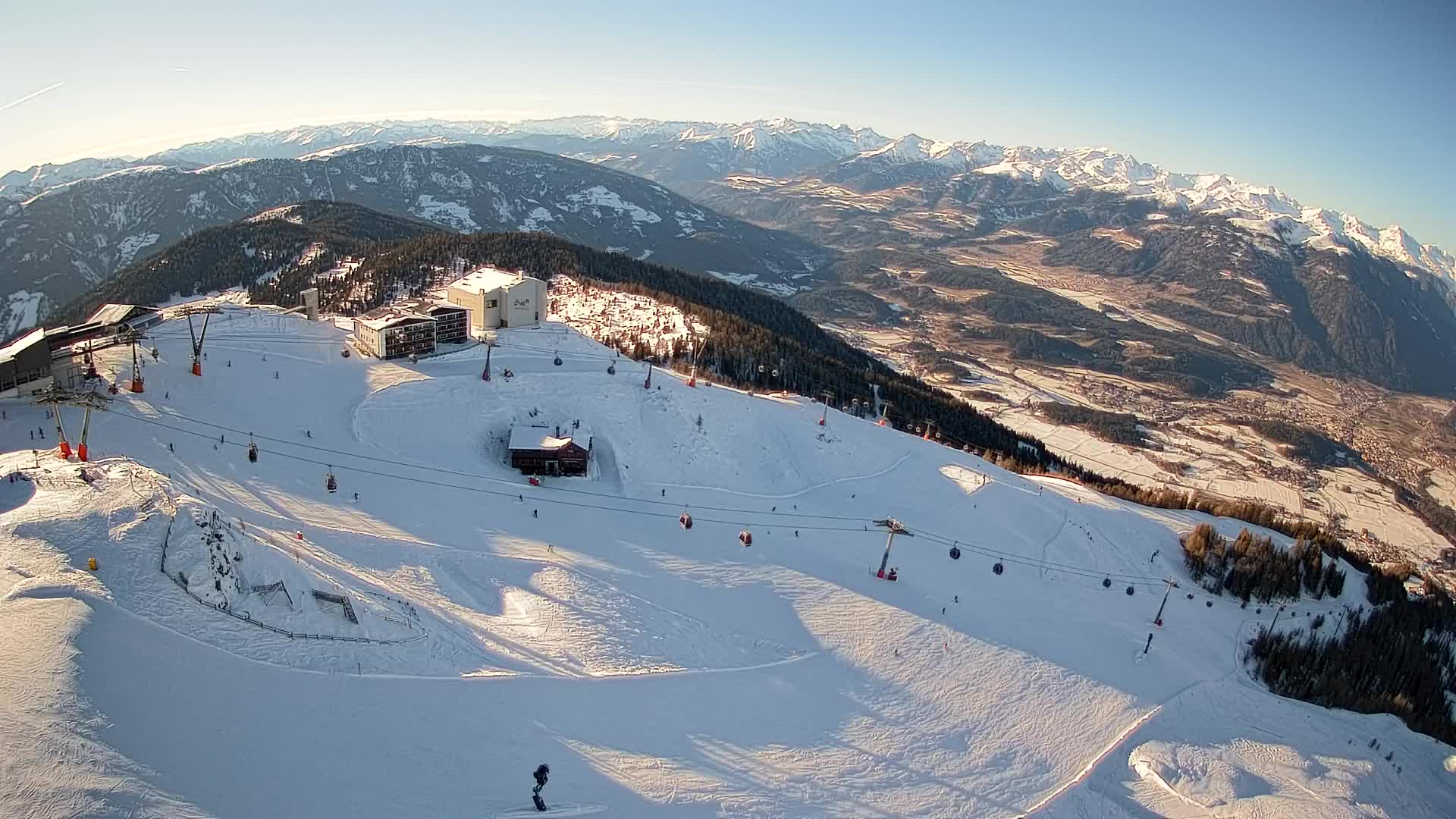 Smučišče Kronplatz – vrh | pogled na Bruneck