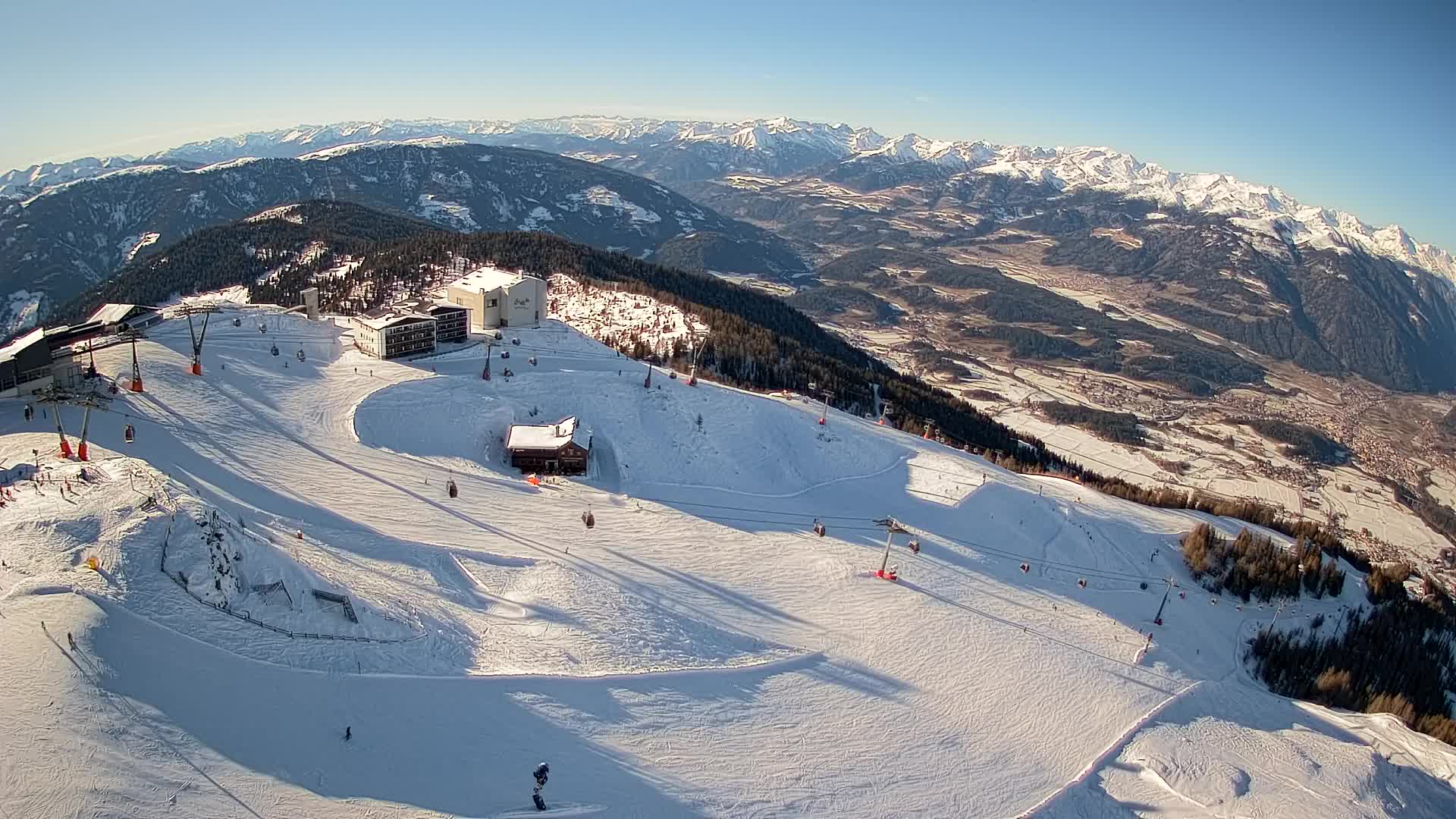 Smučišče Kronplatz – vrh | pogled na Bruneck