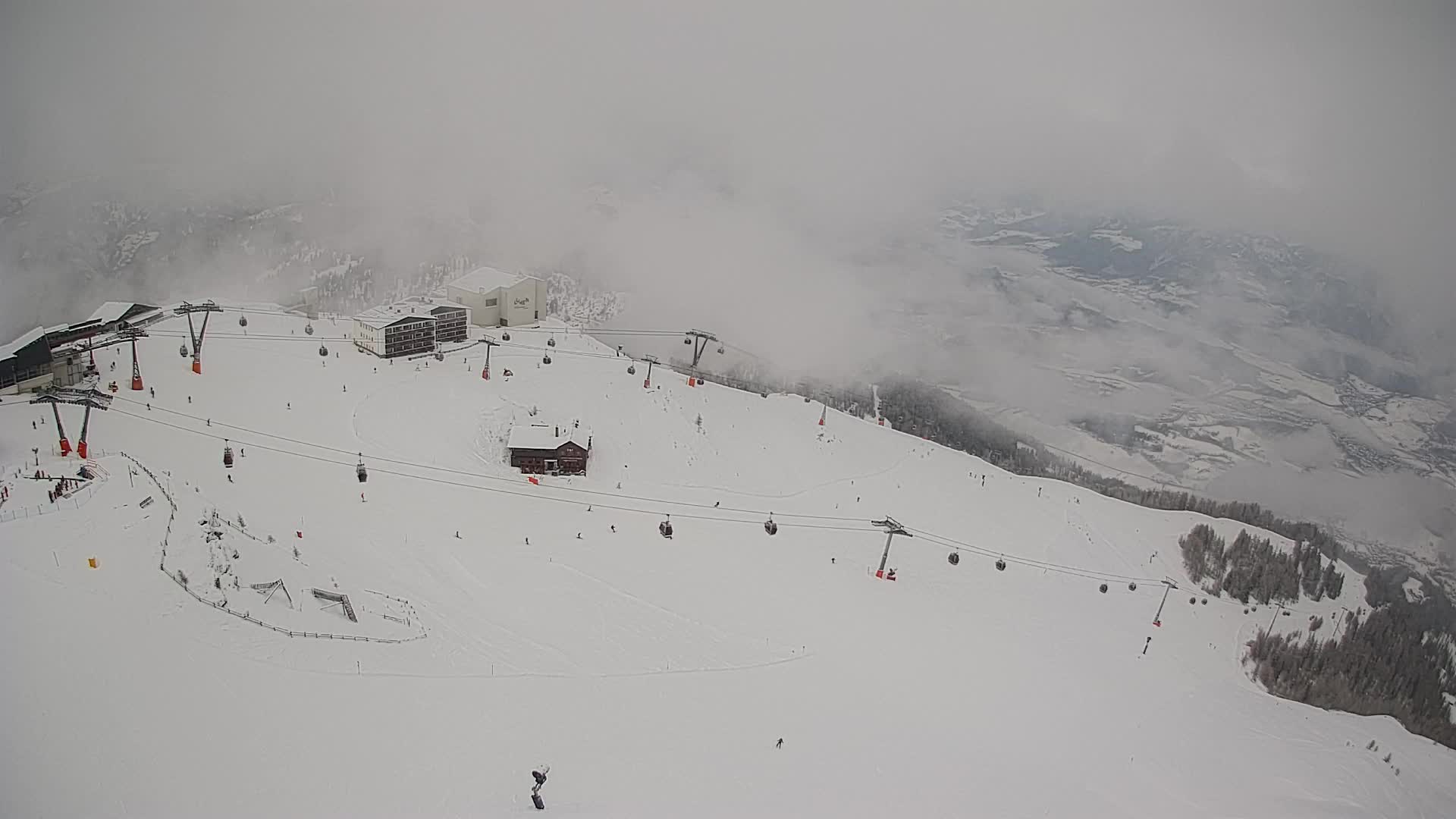 Kronplatz peak Ski resort | view to Bruneck
