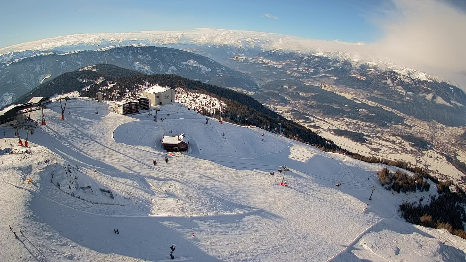 Smučišče Kronplatz – vrh | pogled na Bruneck