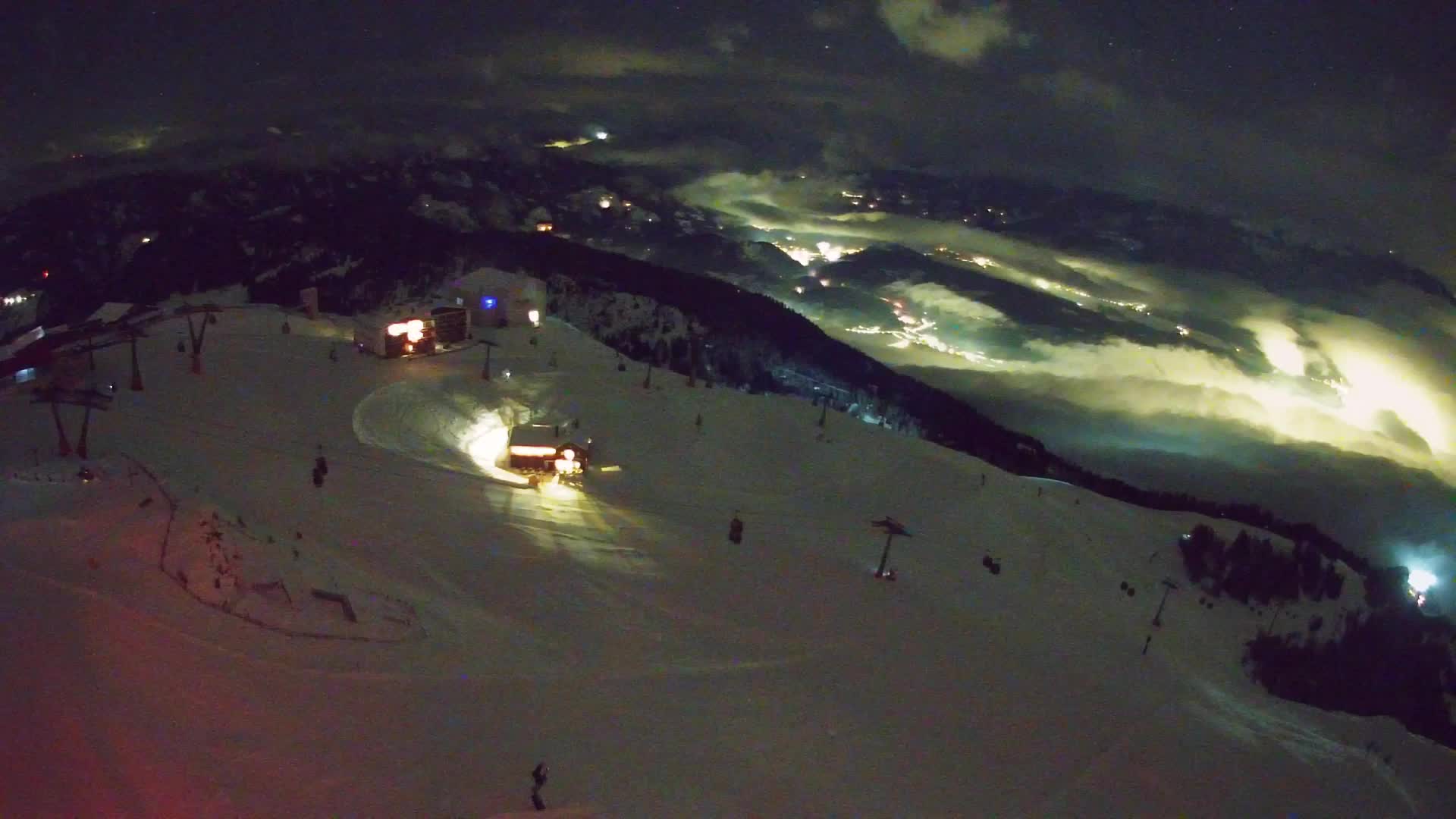 Skigebiet Kronplatz Gipfel | Blick auf Bruneck