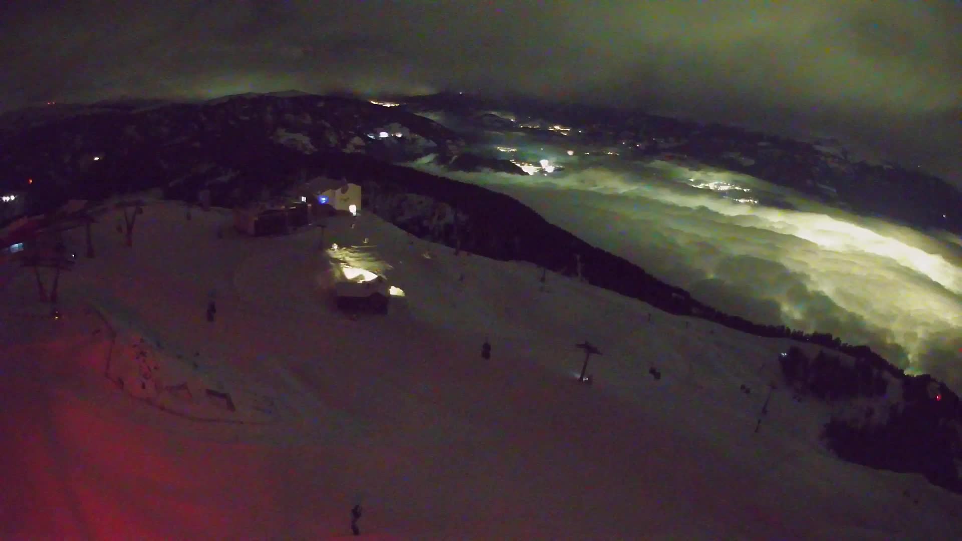 Station de ski Kronplatz sommet | vue sur Brunico