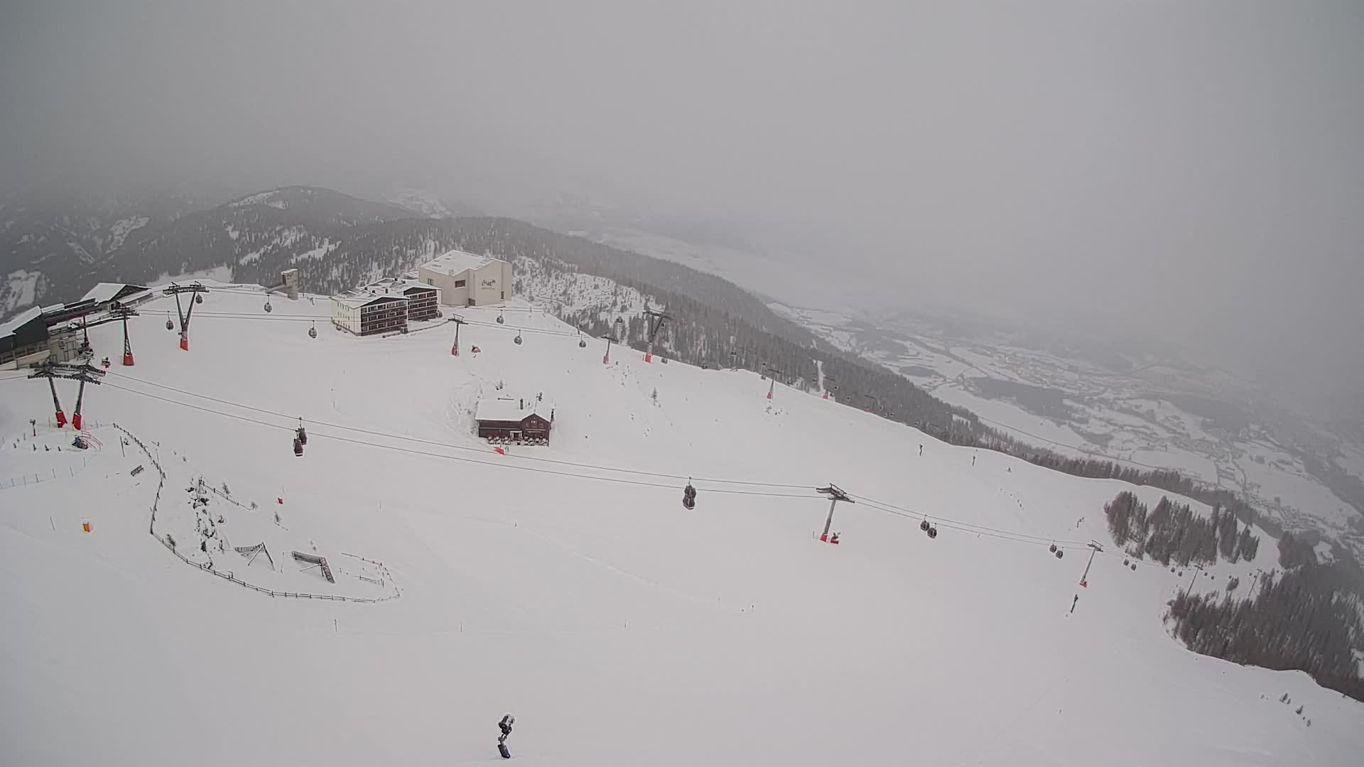 Station de ski Kronplatz sommet | vue sur Brunico