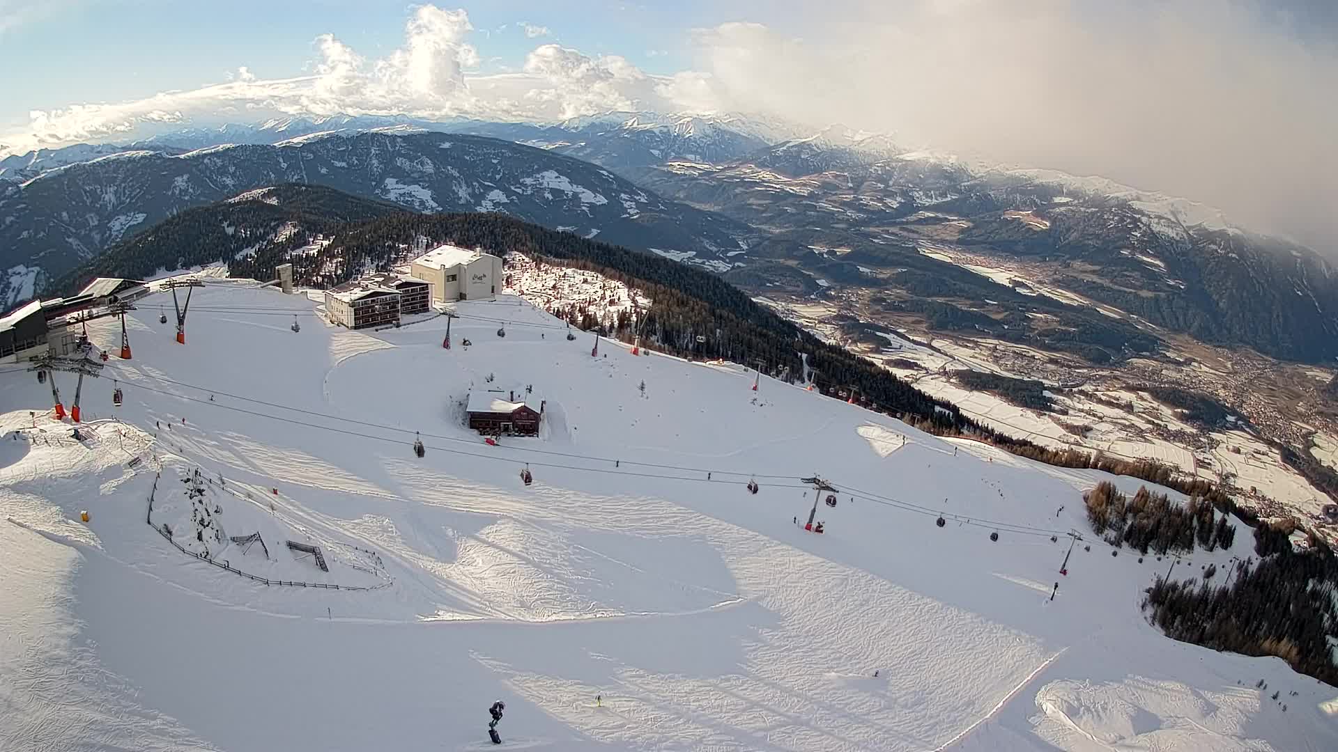 Smučišče Kronplatz – vrh | pogled na Bruneck