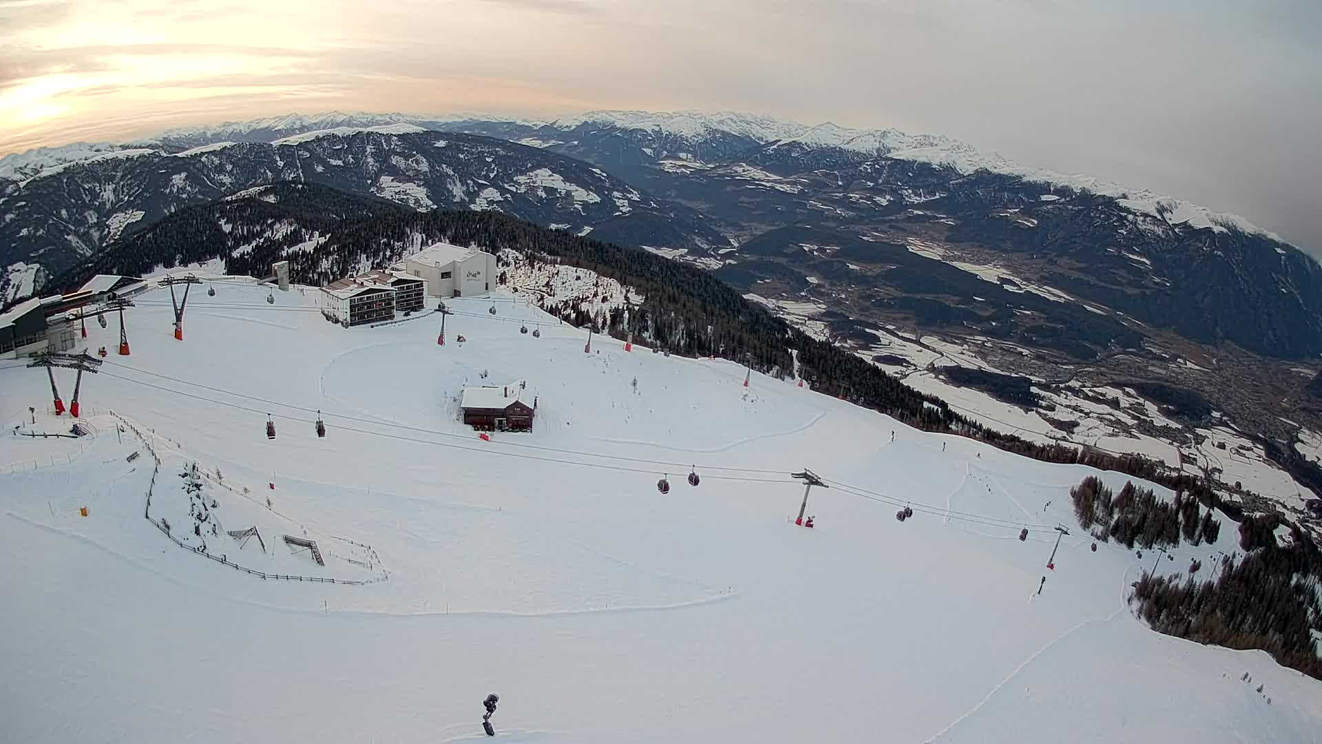 Kronplatz peak Ski resort | view to Bruneck