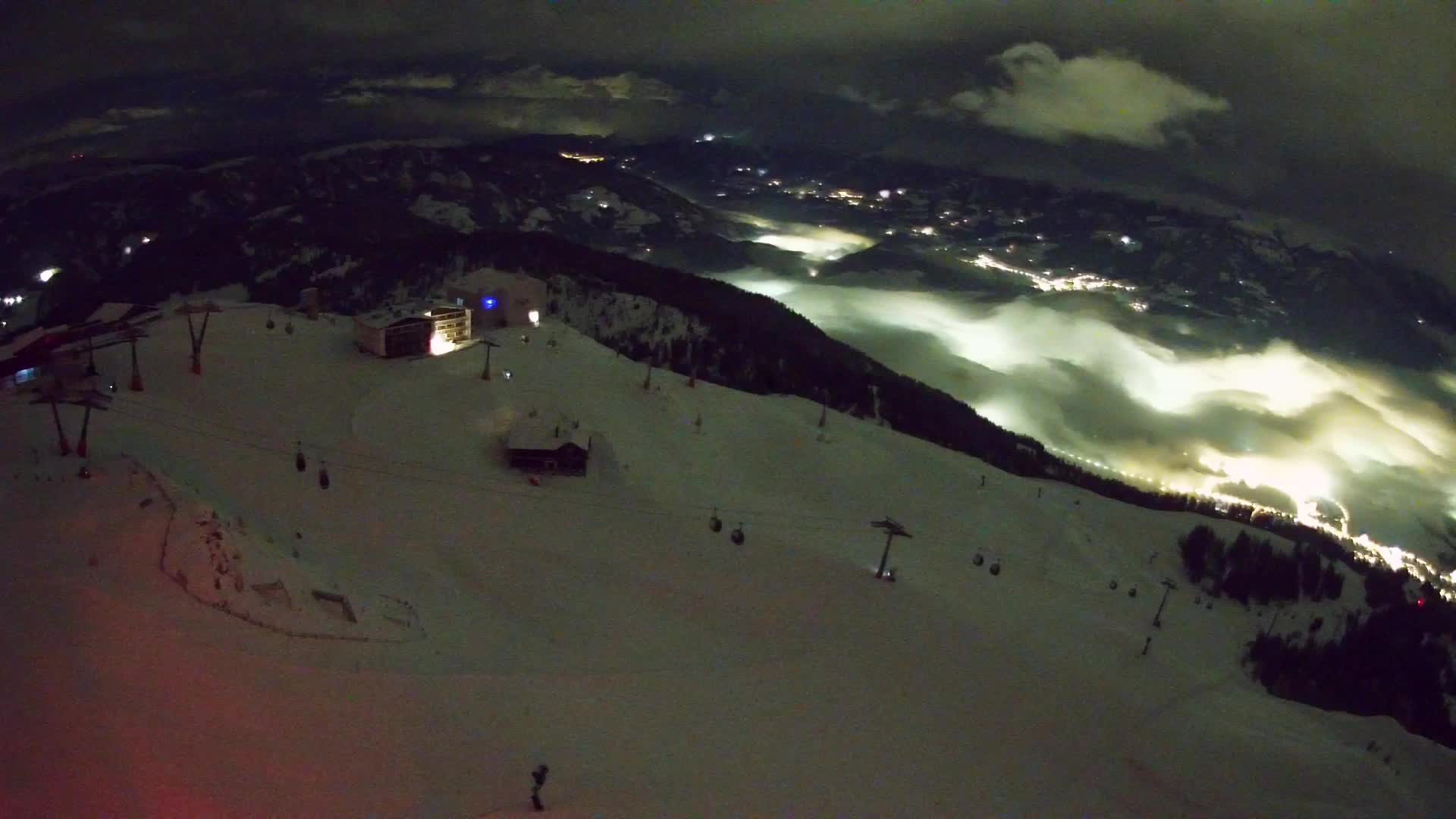 Station de ski Kronplatz sommet | vue sur Brunico