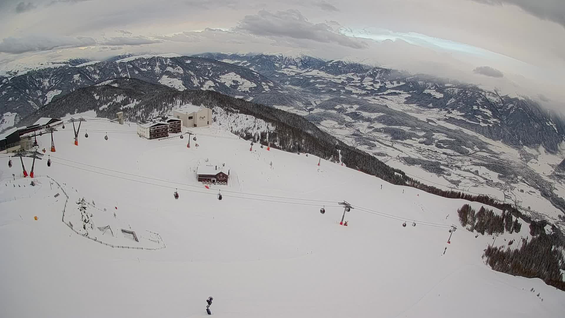 Kronplatz peak Ski resort | view to Bruneck