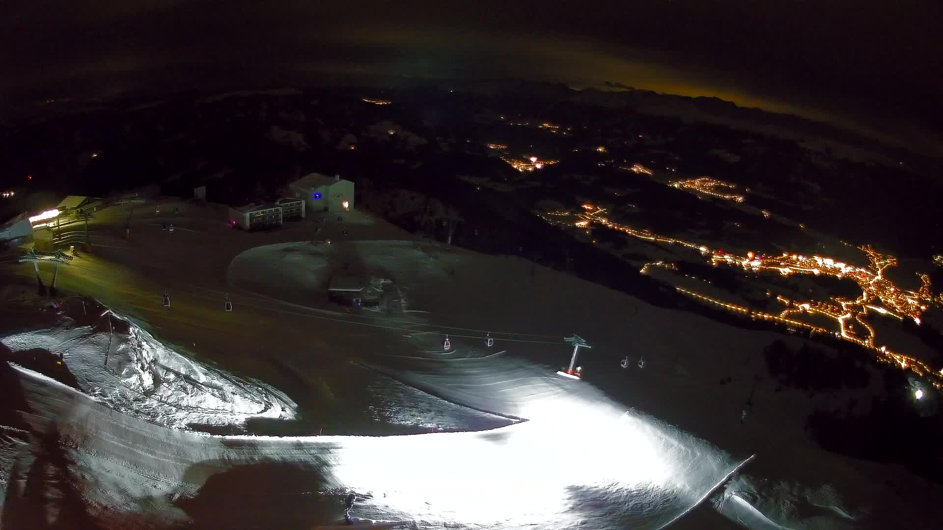 Skigebiet Kronplatz Gipfel | Blick auf Bruneck