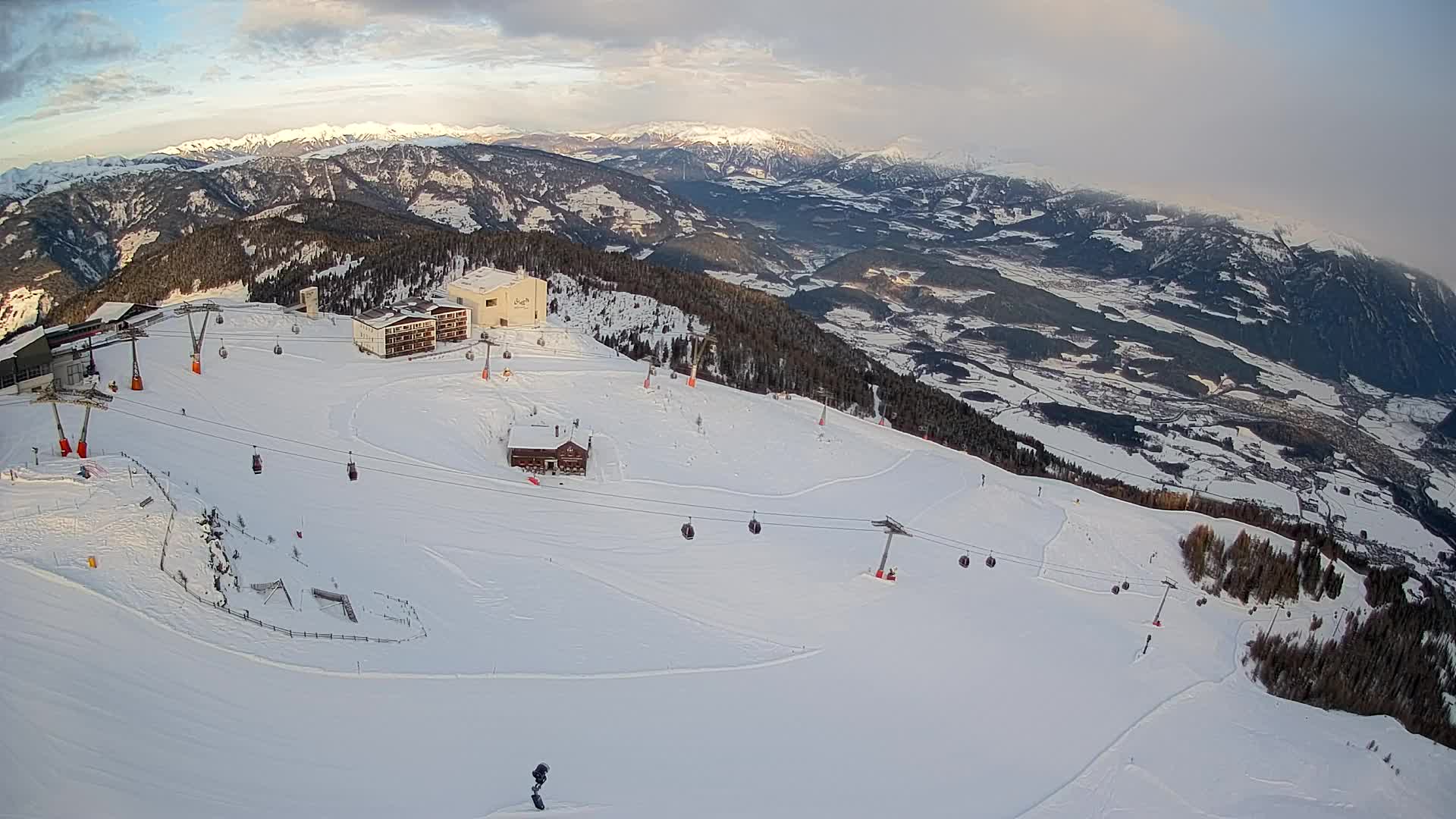 Kronplatz peak Ski resort | view to Bruneck