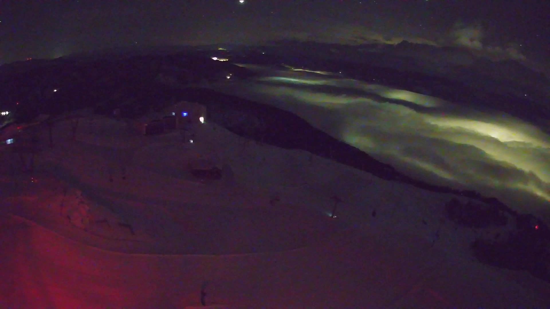 Cima estación de esquí Kronplatz | vista hacia Brunico