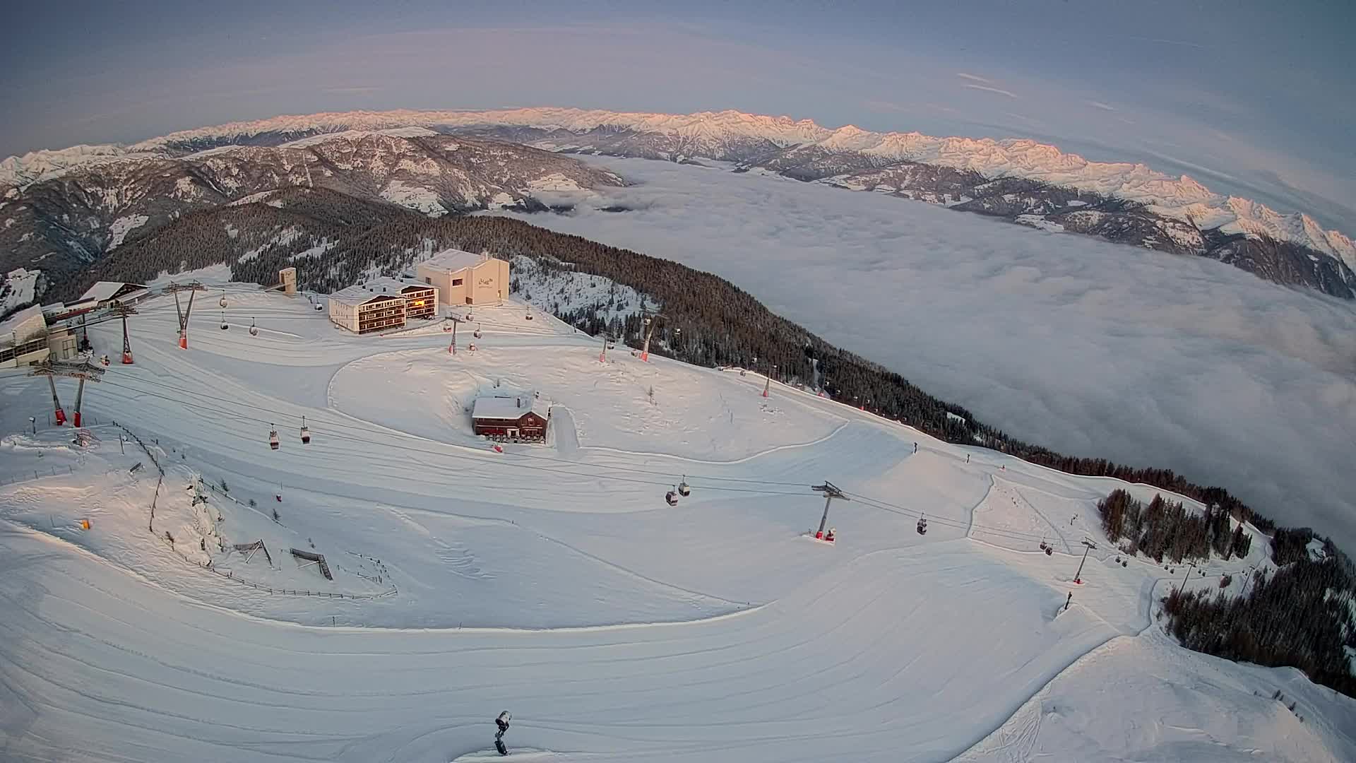 Stazione sciistica di Plan de Corones | vista su Brunico