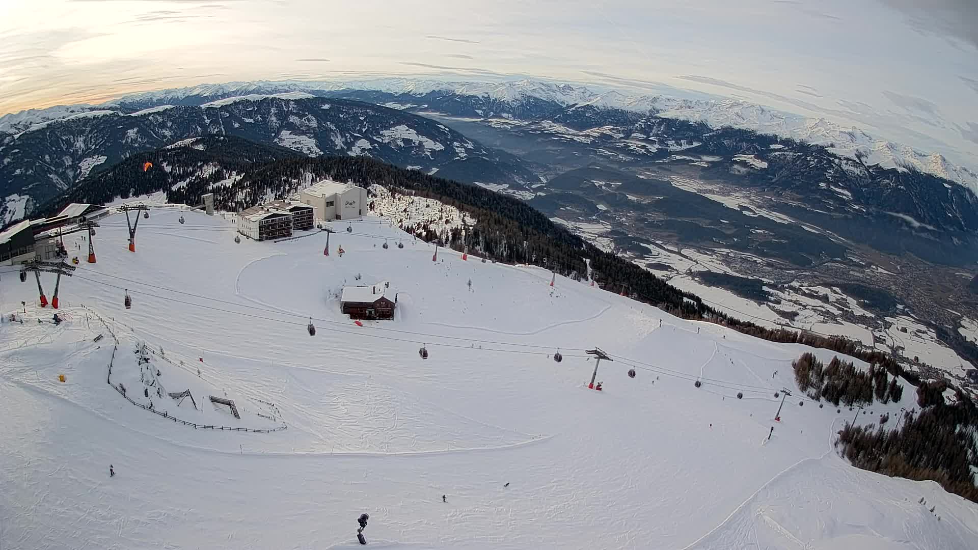 Kronplatz peak Ski resort | view to Bruneck