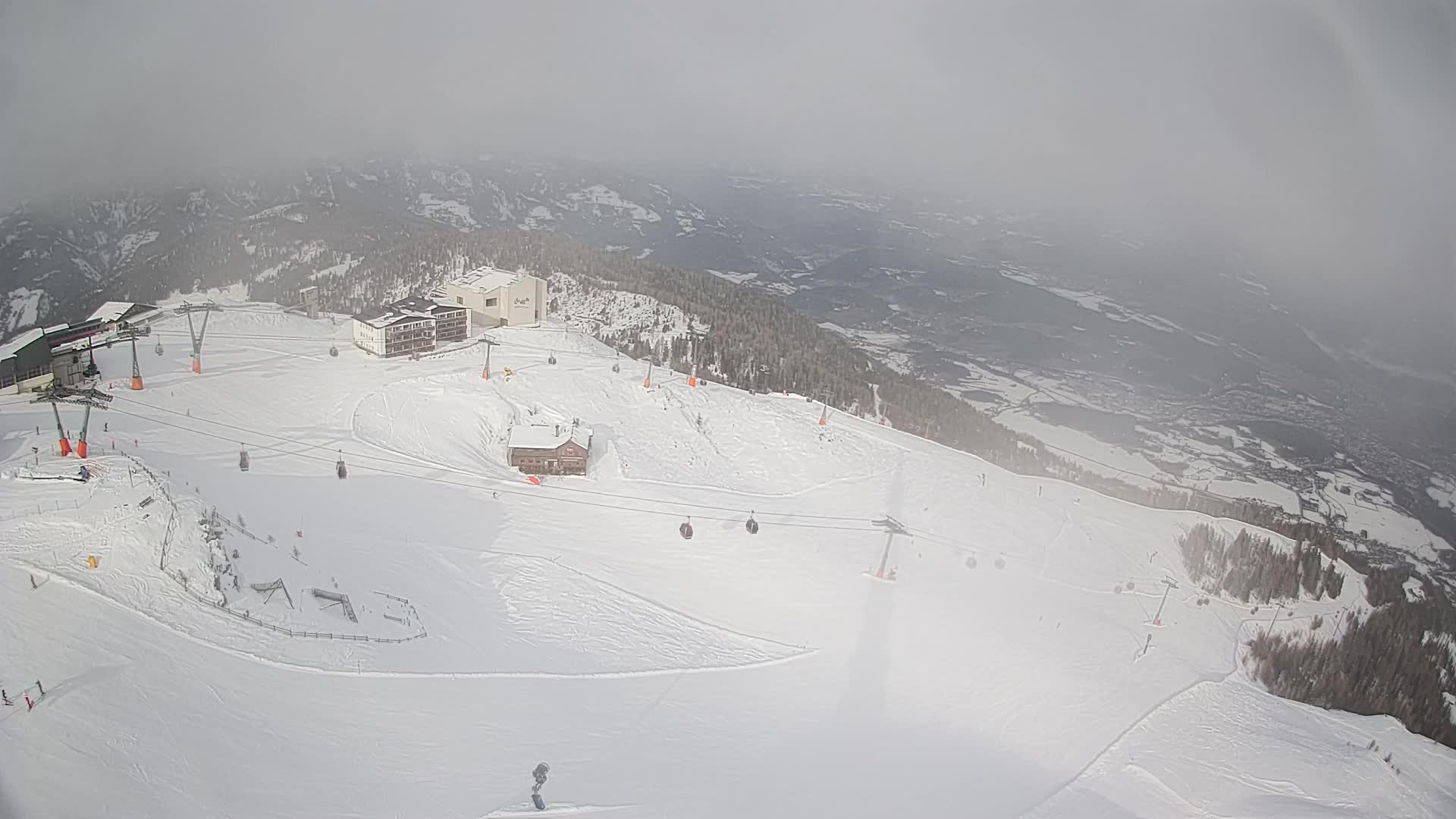 Kronplatz peak Ski resort | view to Bruneck