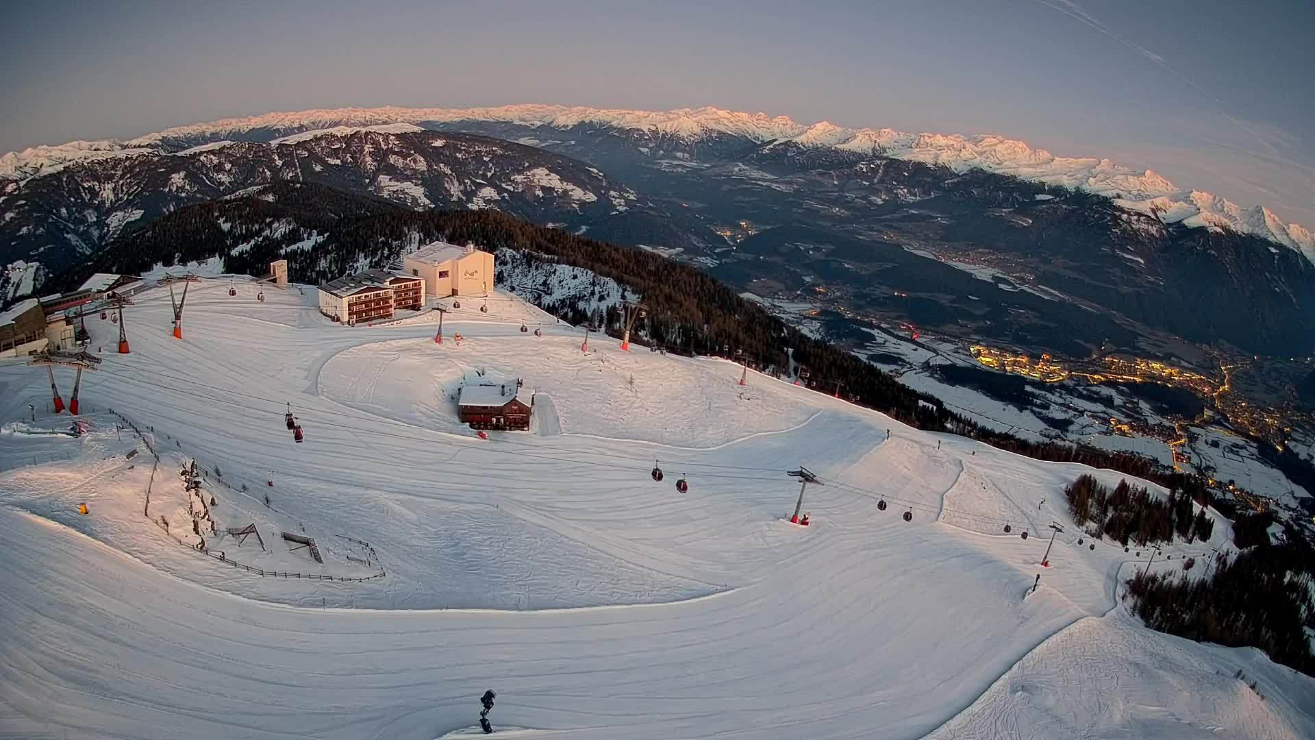 Kronplatz peak Ski resort | view to Bruneck