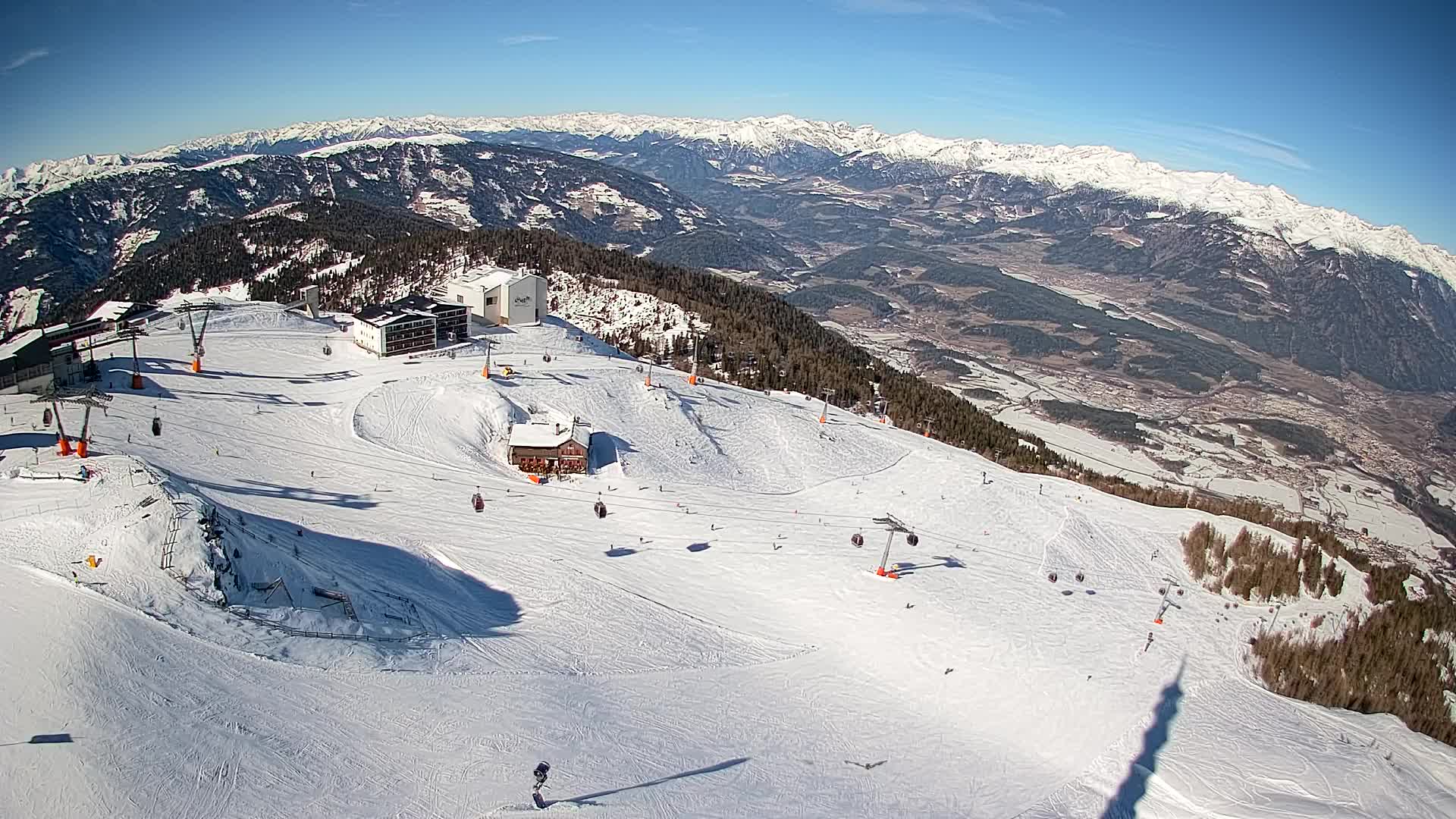 Kronplatz peak Ski resort | view to Bruneck