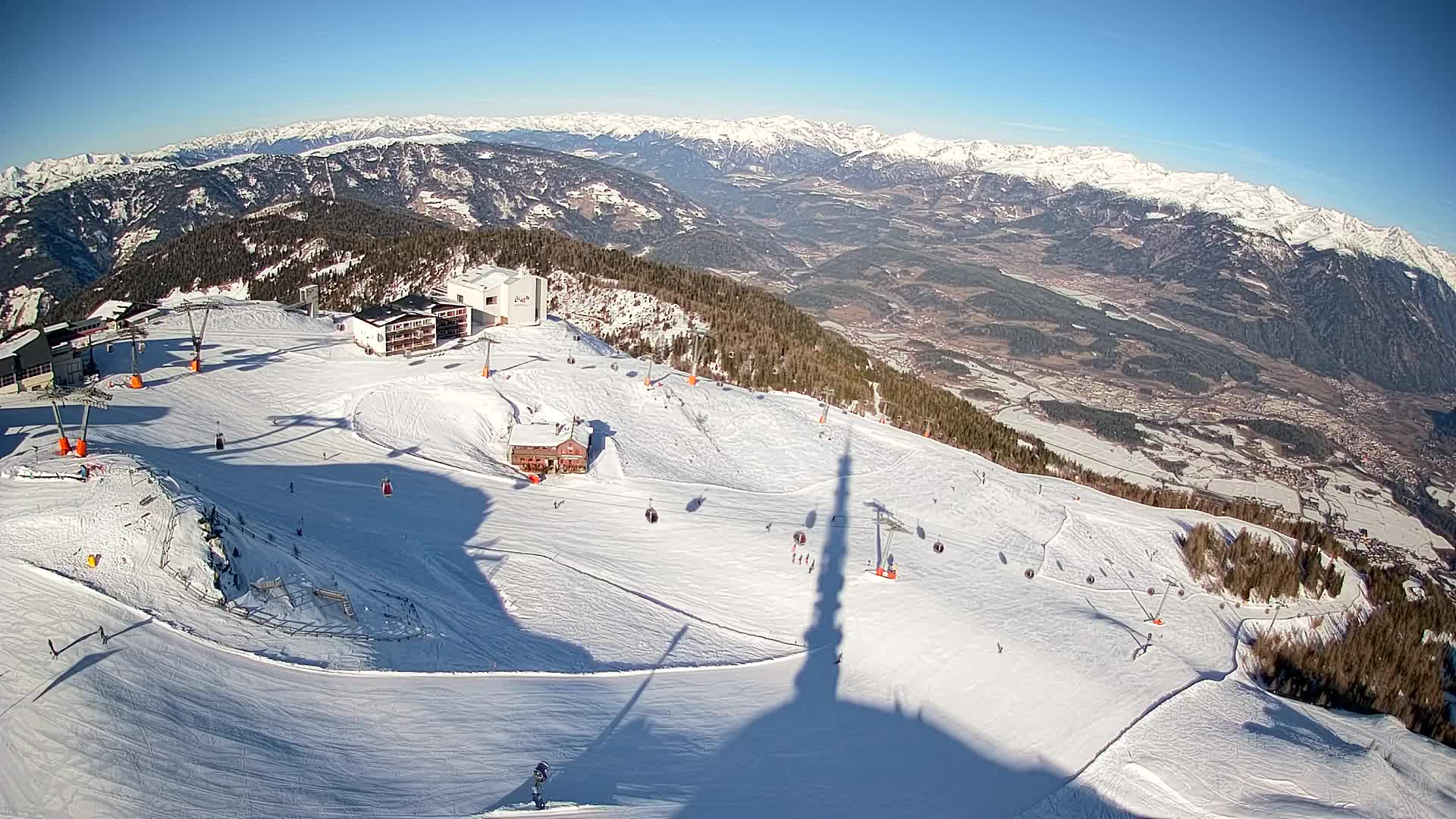 Smučišče Kronplatz – vrh | pogled na Bruneck