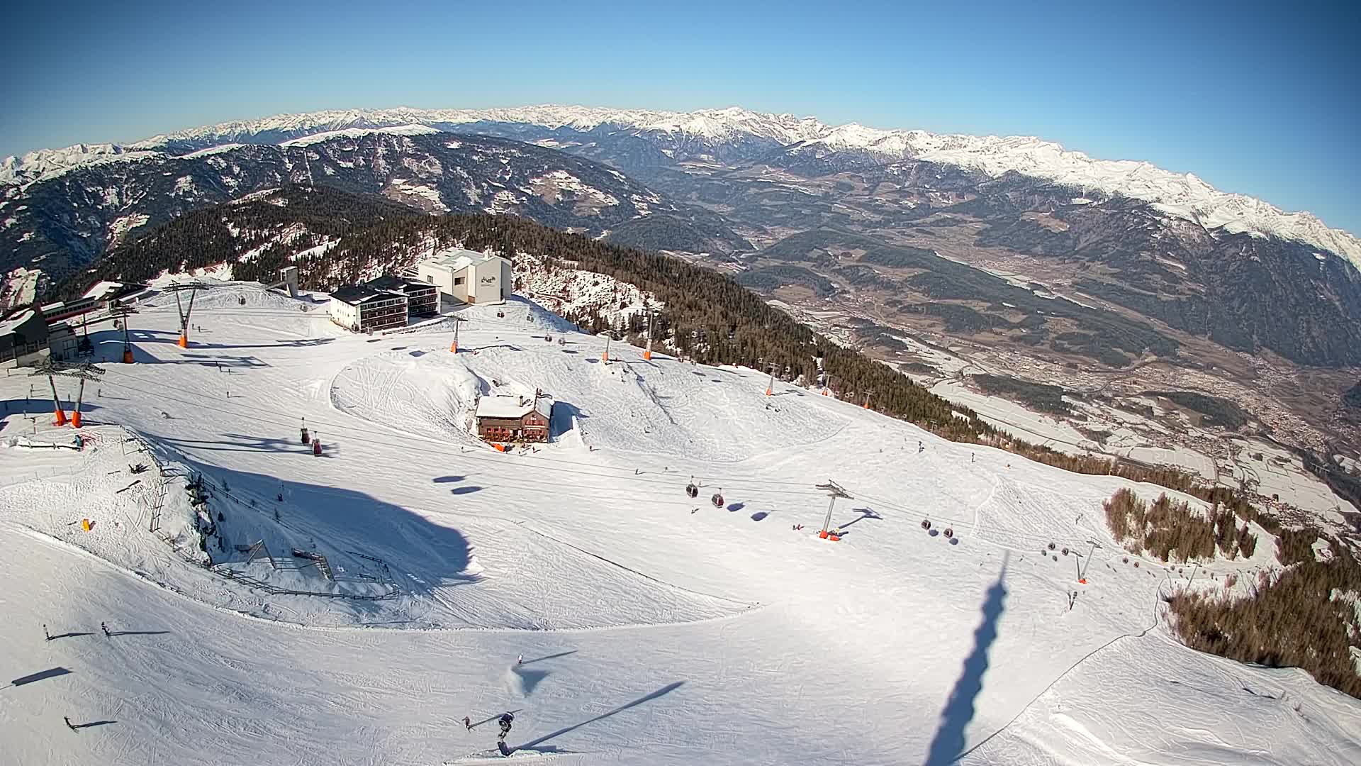 Kronplatz peak Ski resort | view to Bruneck