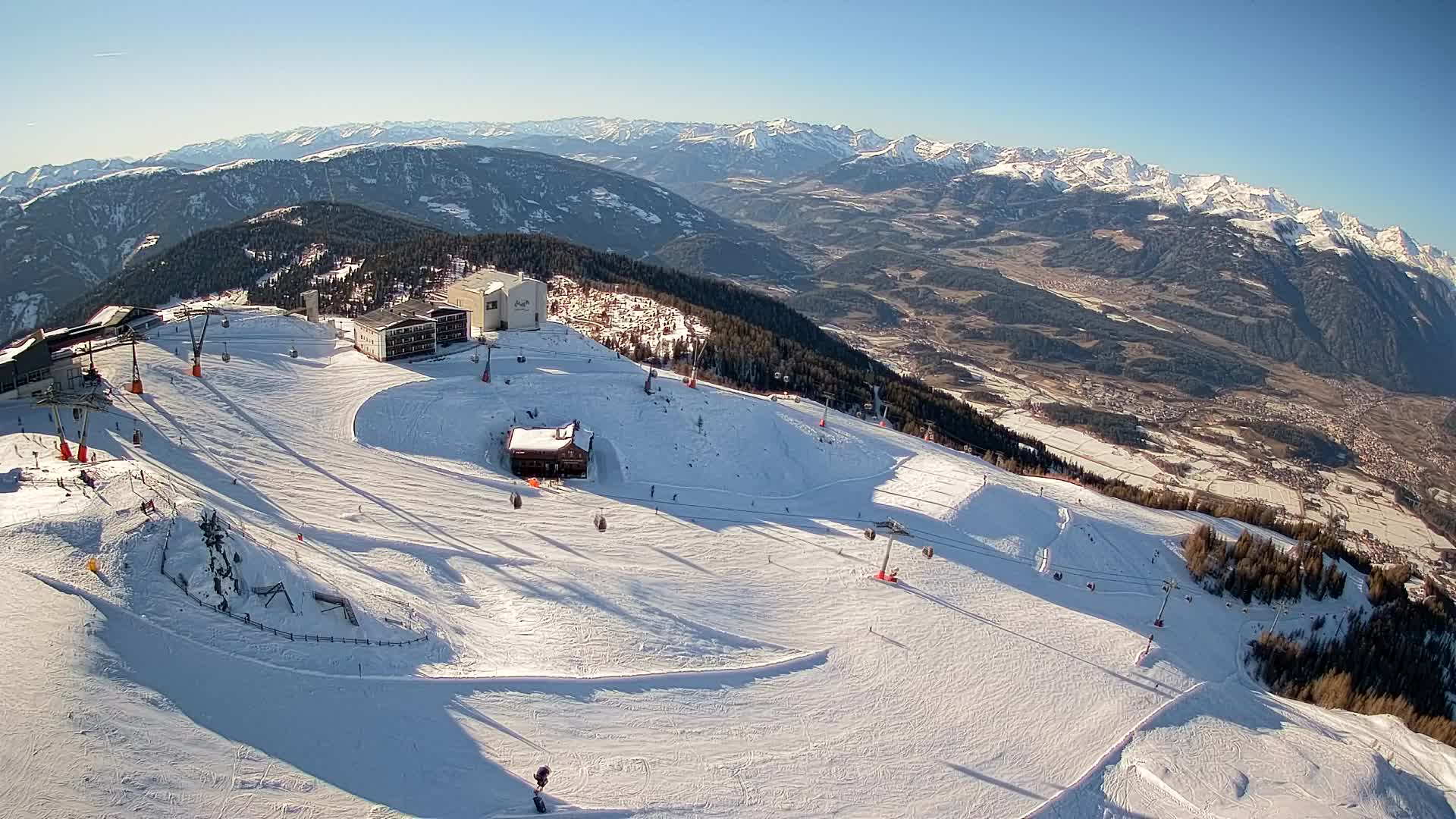 Kronplatz peak Ski resort | view to Bruneck