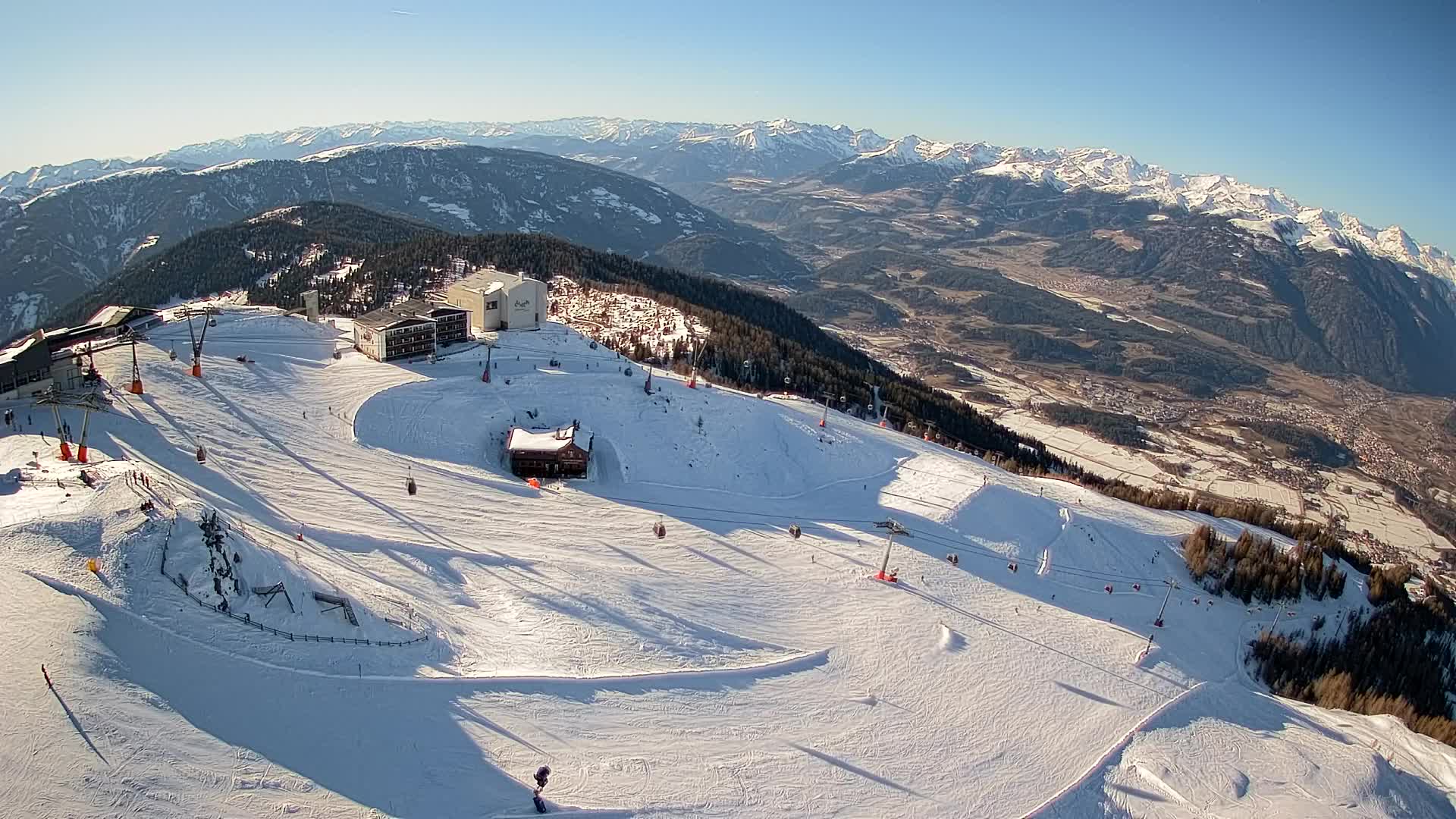 Smučišče Kronplatz – vrh | pogled na Bruneck