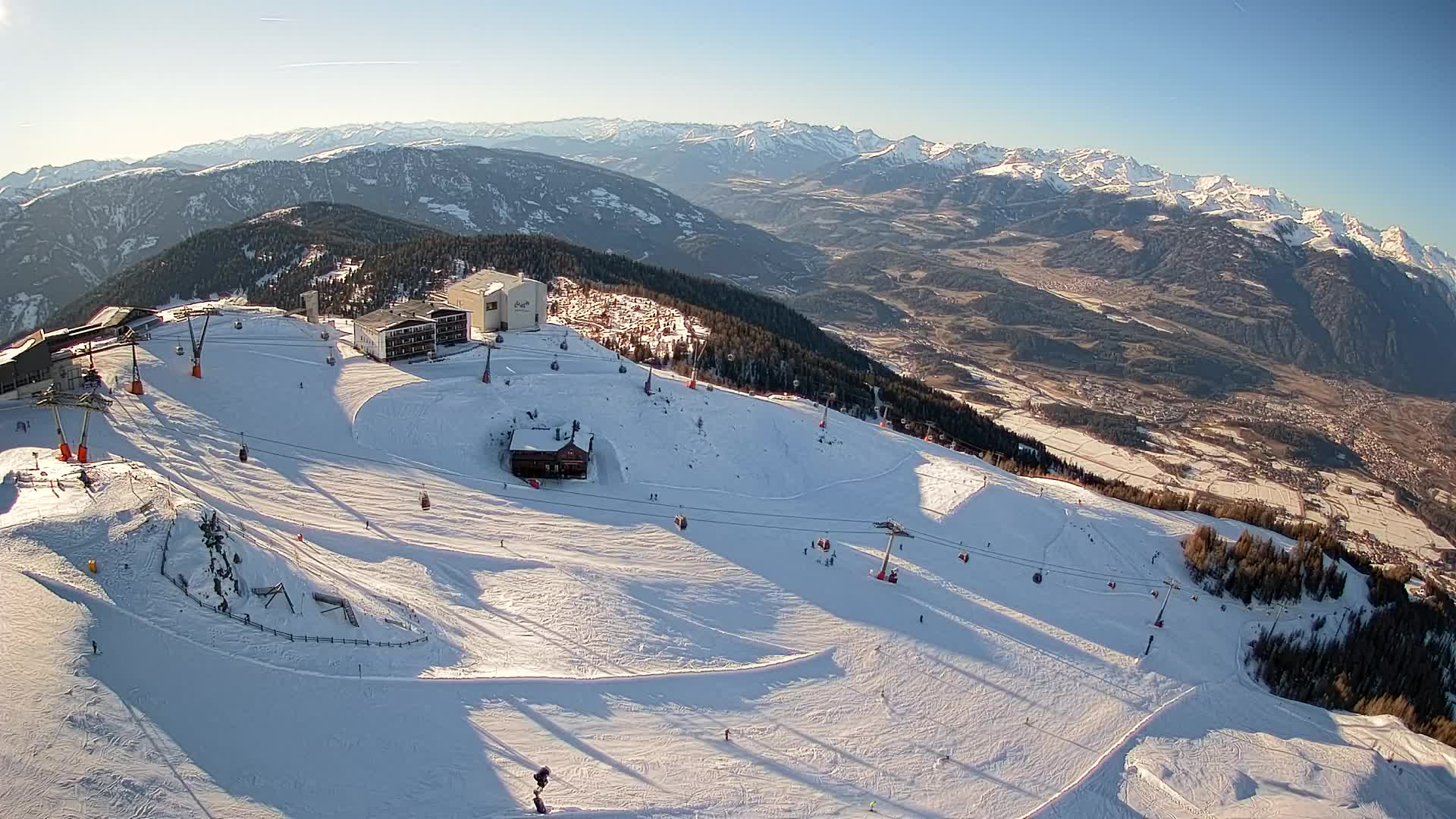 Kronplatz peak Ski resort | view to Bruneck
