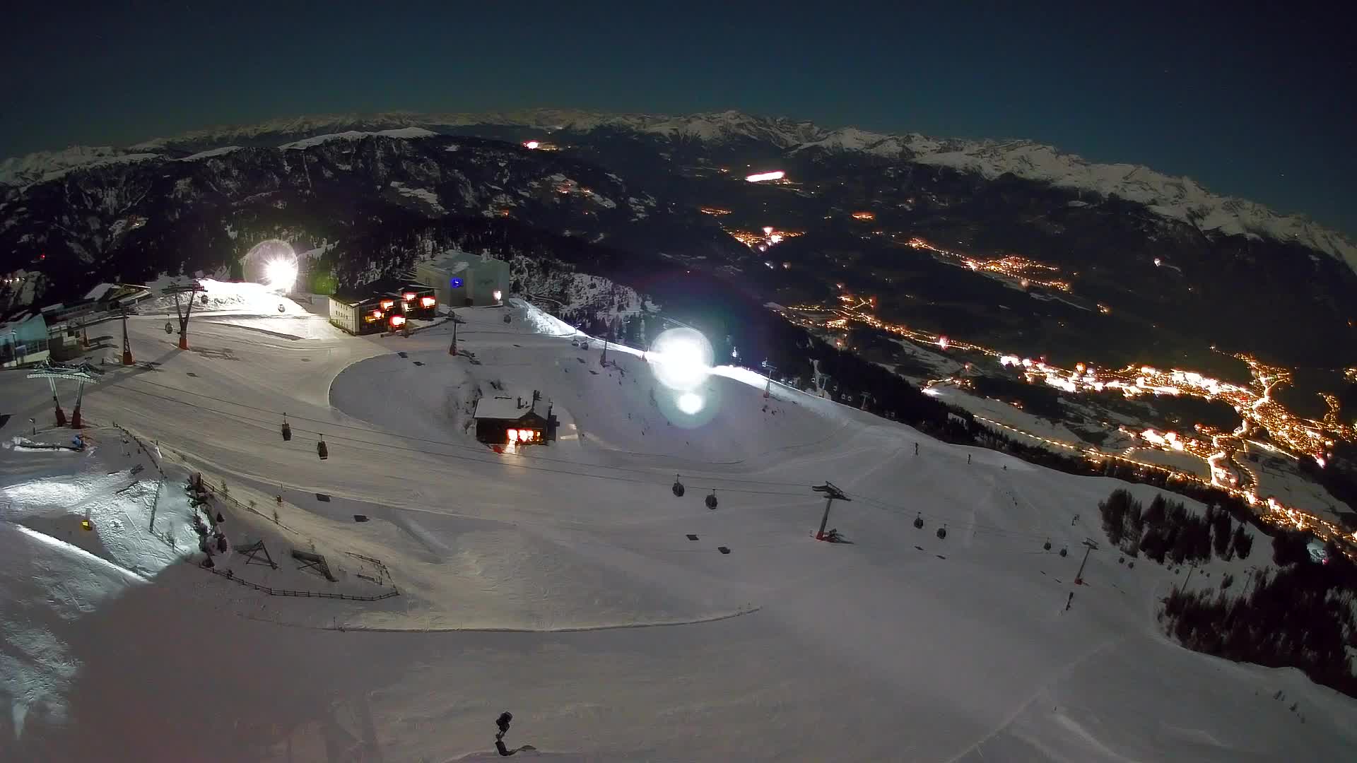 Kronplatz peak Ski resort | view to Bruneck