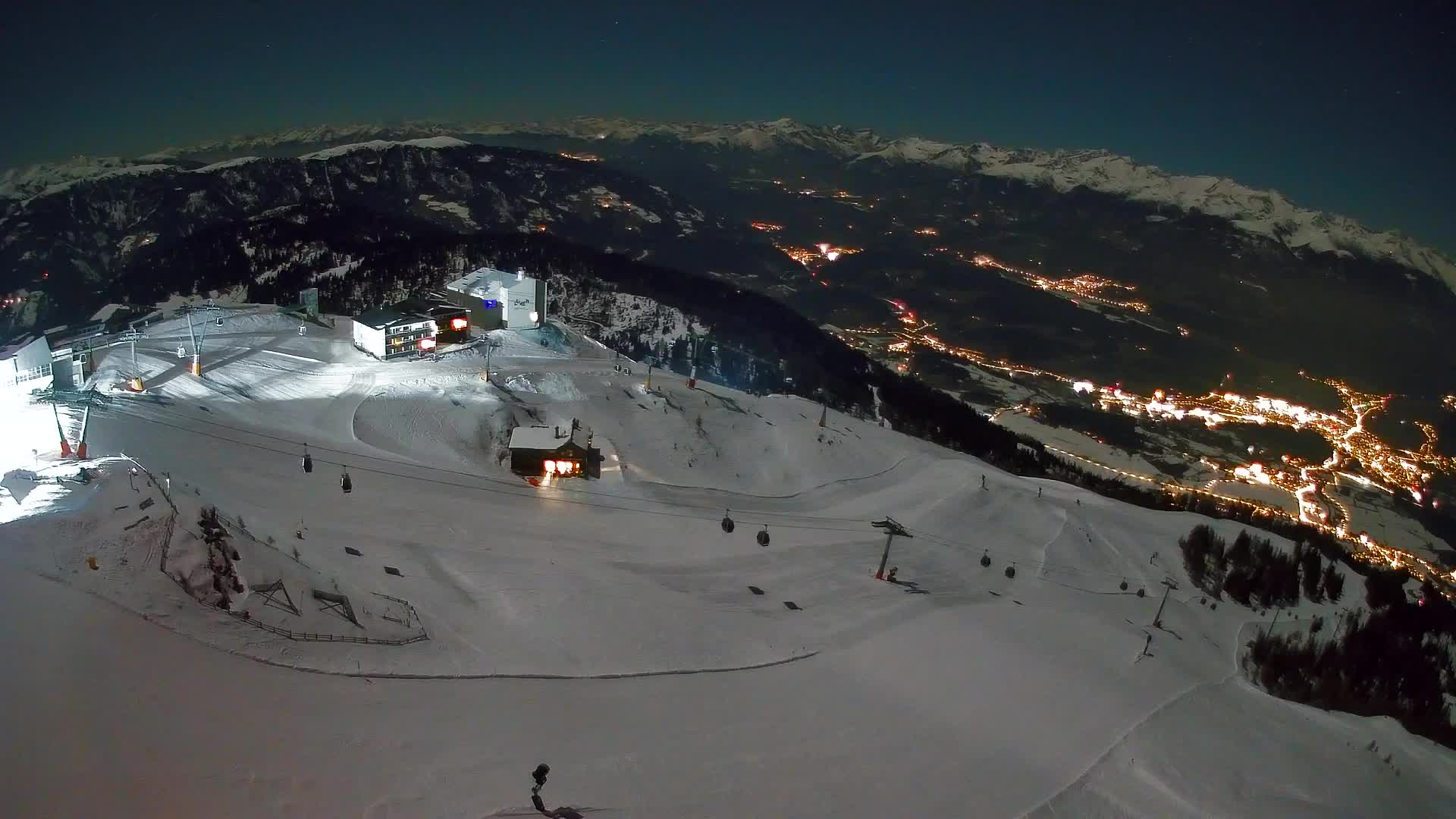 Kronplatz peak Ski resort | view to Bruneck