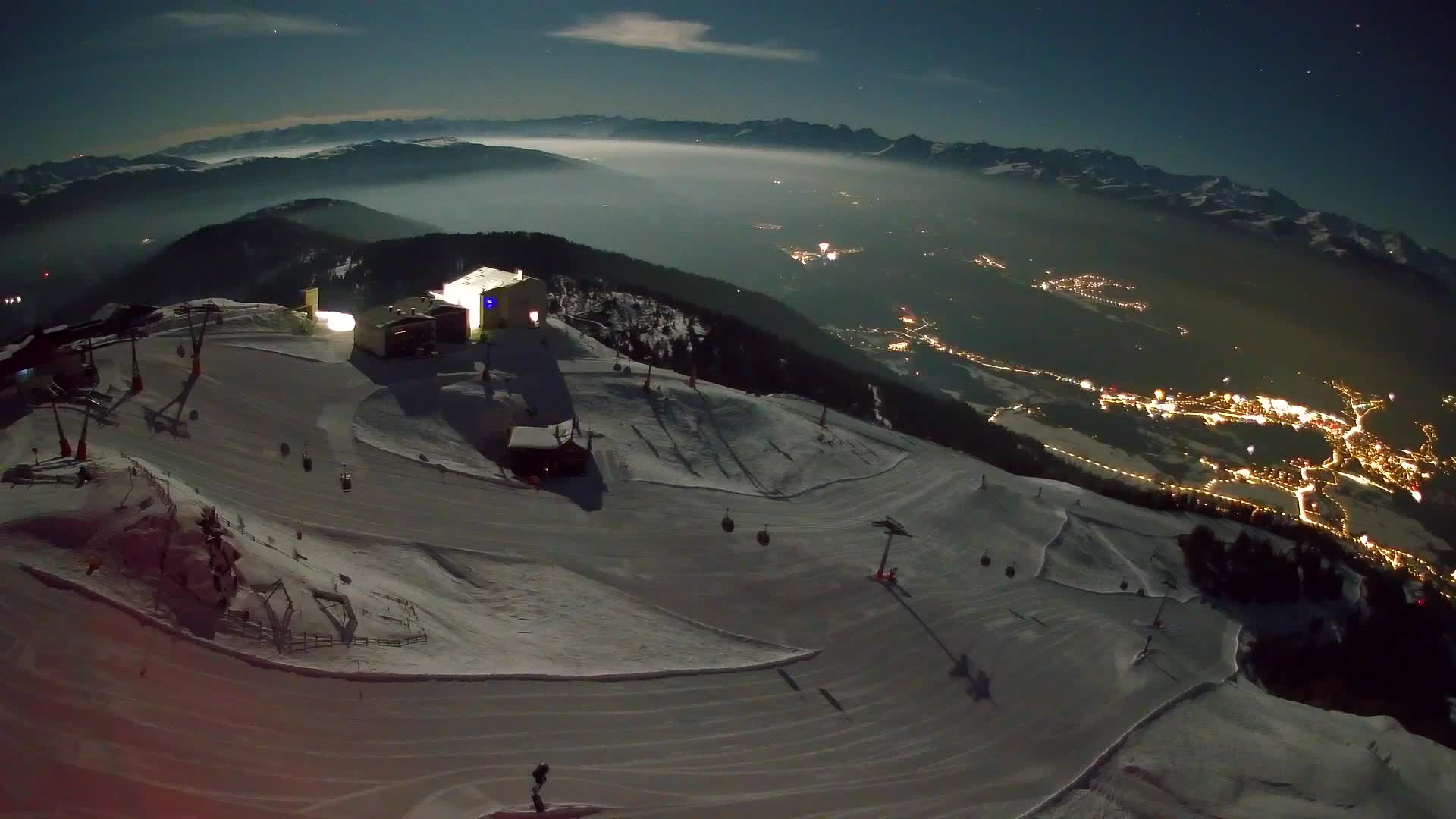 Smučišče Kronplatz – vrh | pogled na Bruneck