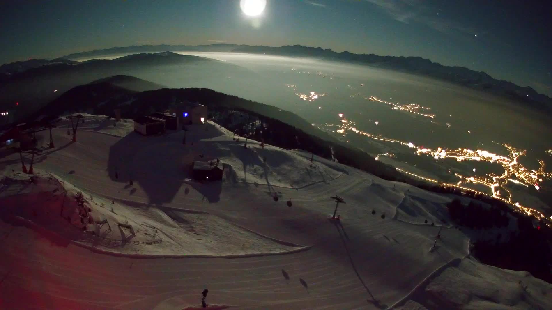 Smučišče Kronplatz – vrh | pogled na Bruneck