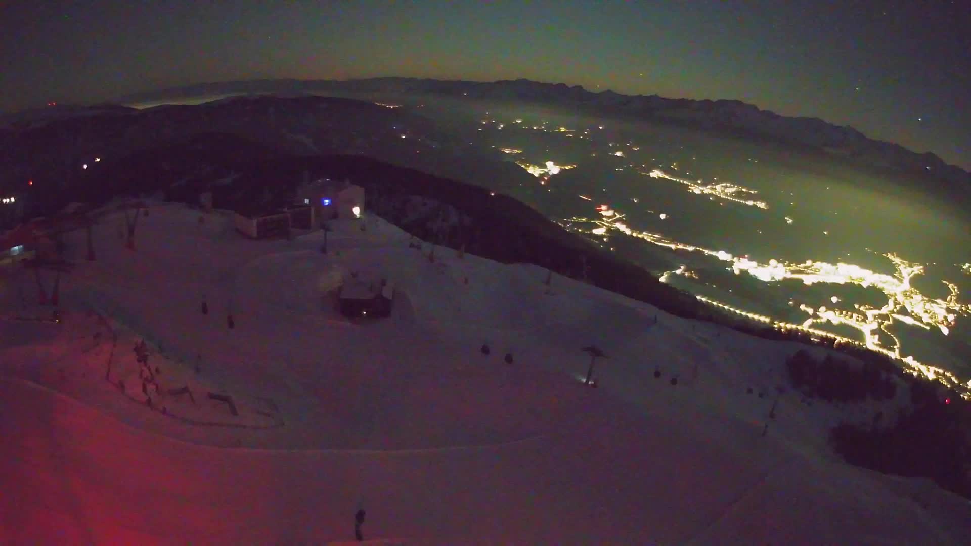 Station de ski Kronplatz sommet | vue sur Brunico