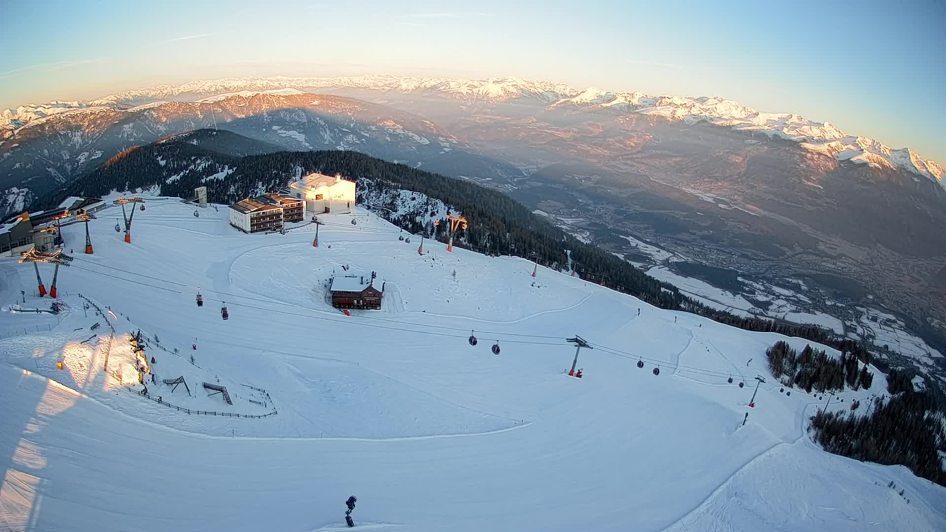 Kronplatz peak Ski resort | view to Bruneck