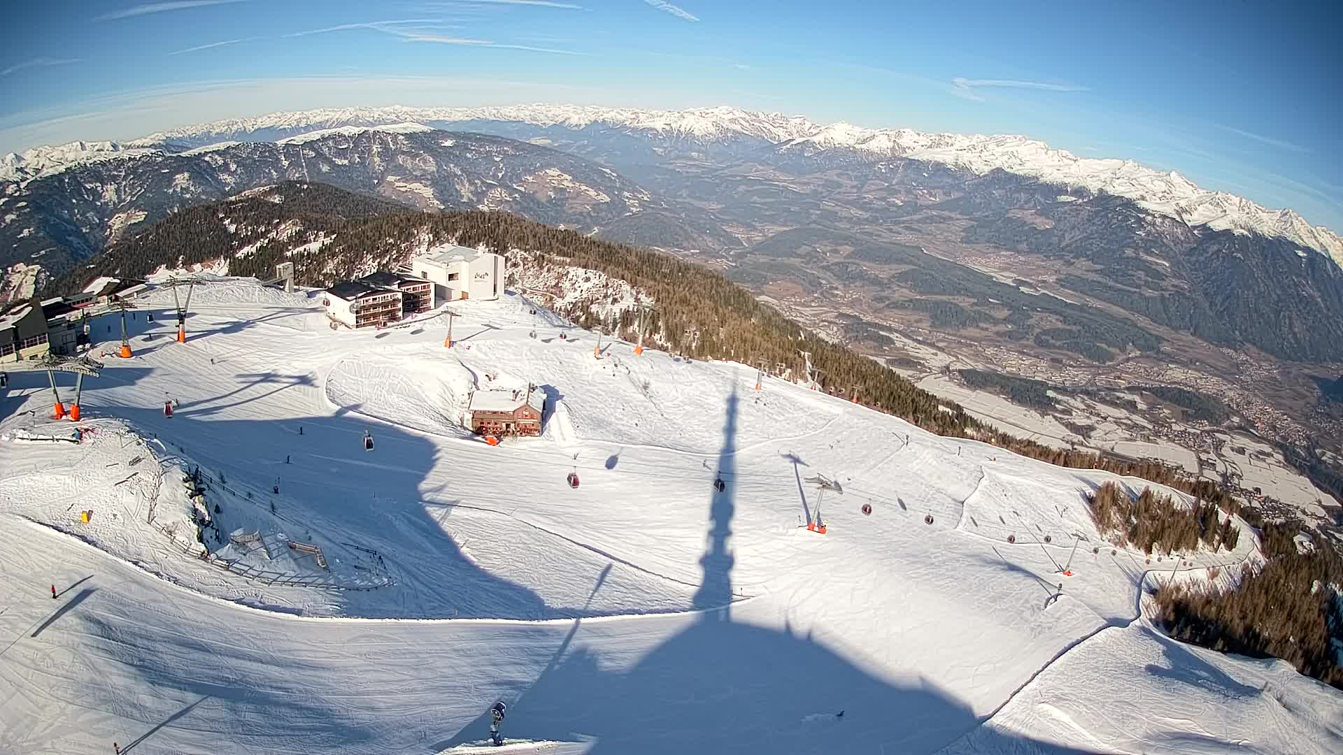 Kronplatz peak Ski resort | view to Bruneck