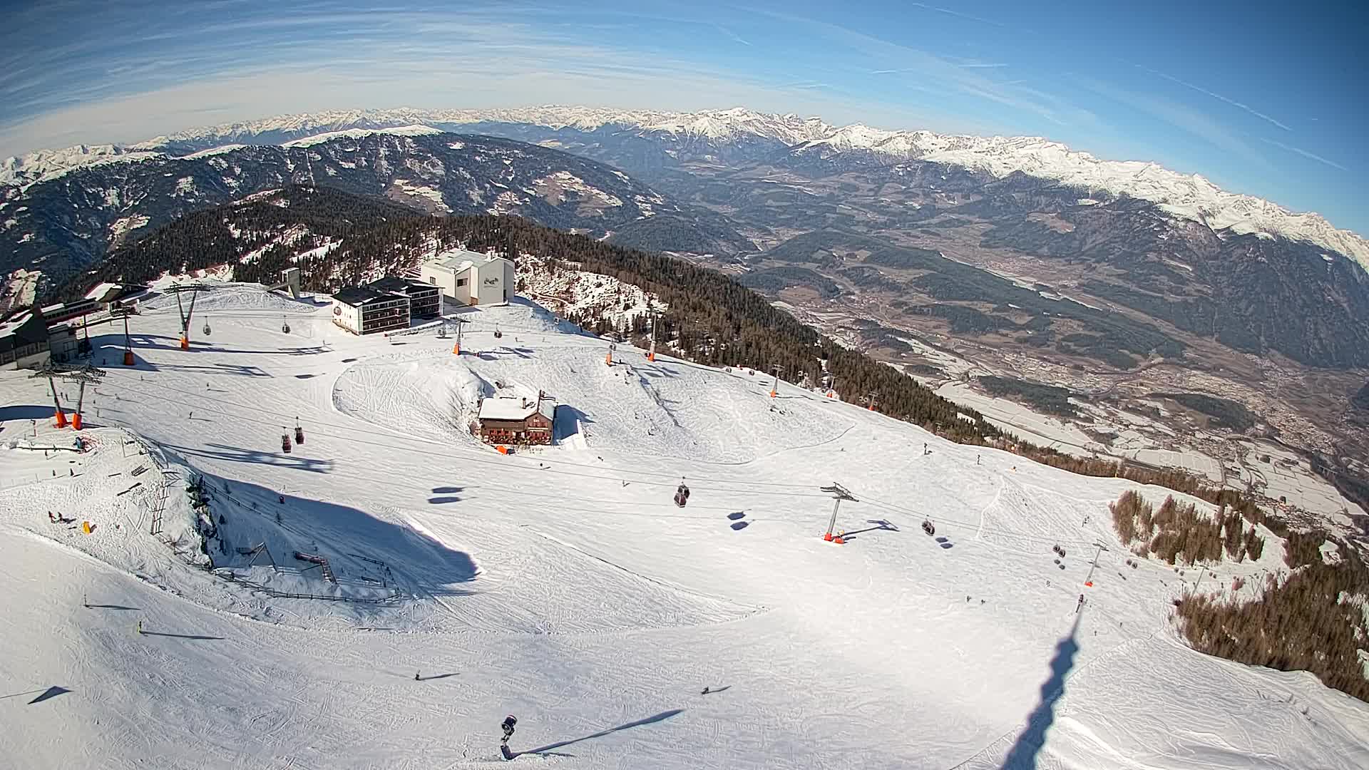 Kronplatz peak Ski resort | view to Bruneck