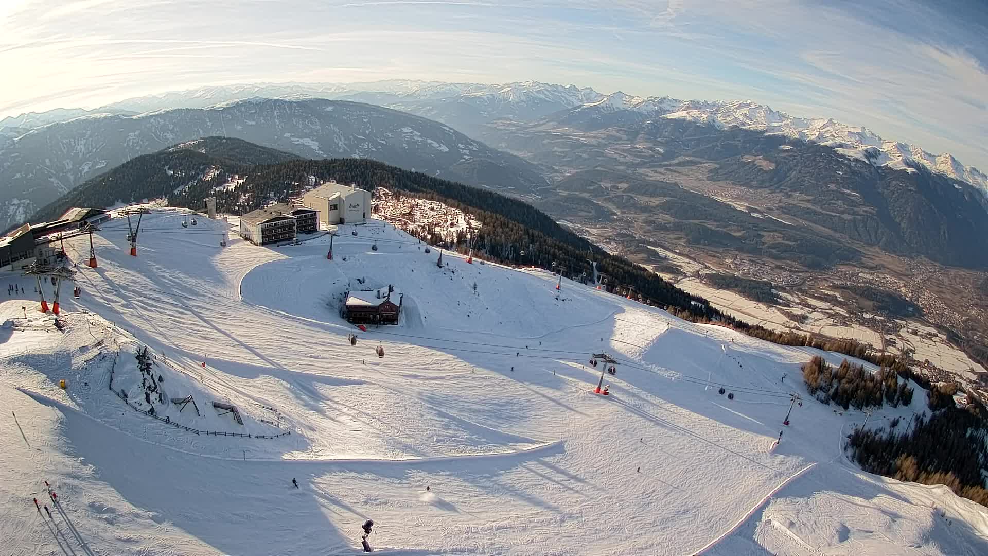 Kronplatz peak Ski resort | view to Bruneck