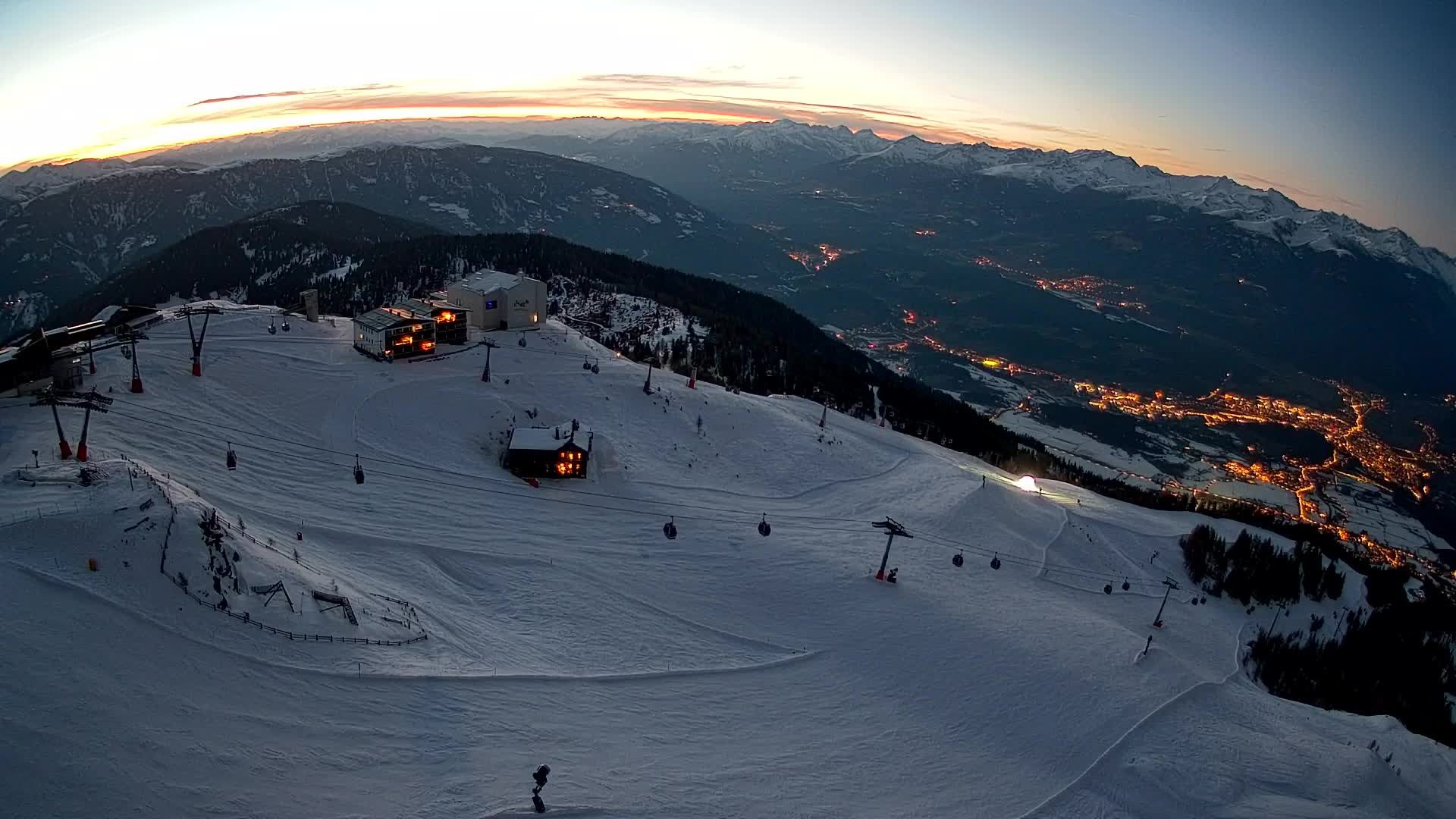 Kronplatz peak Ski resort | view to Bruneck