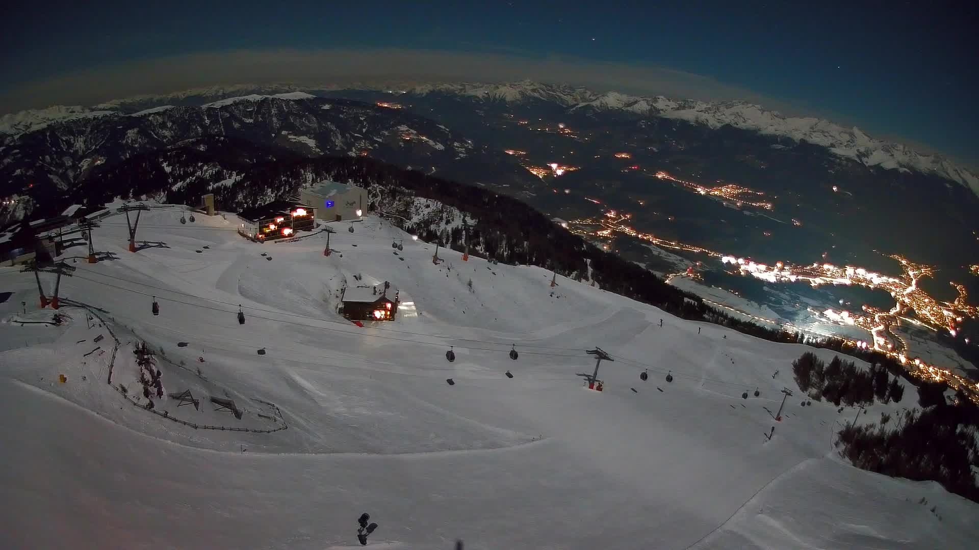 Kronplatz peak Ski resort | view to Bruneck
