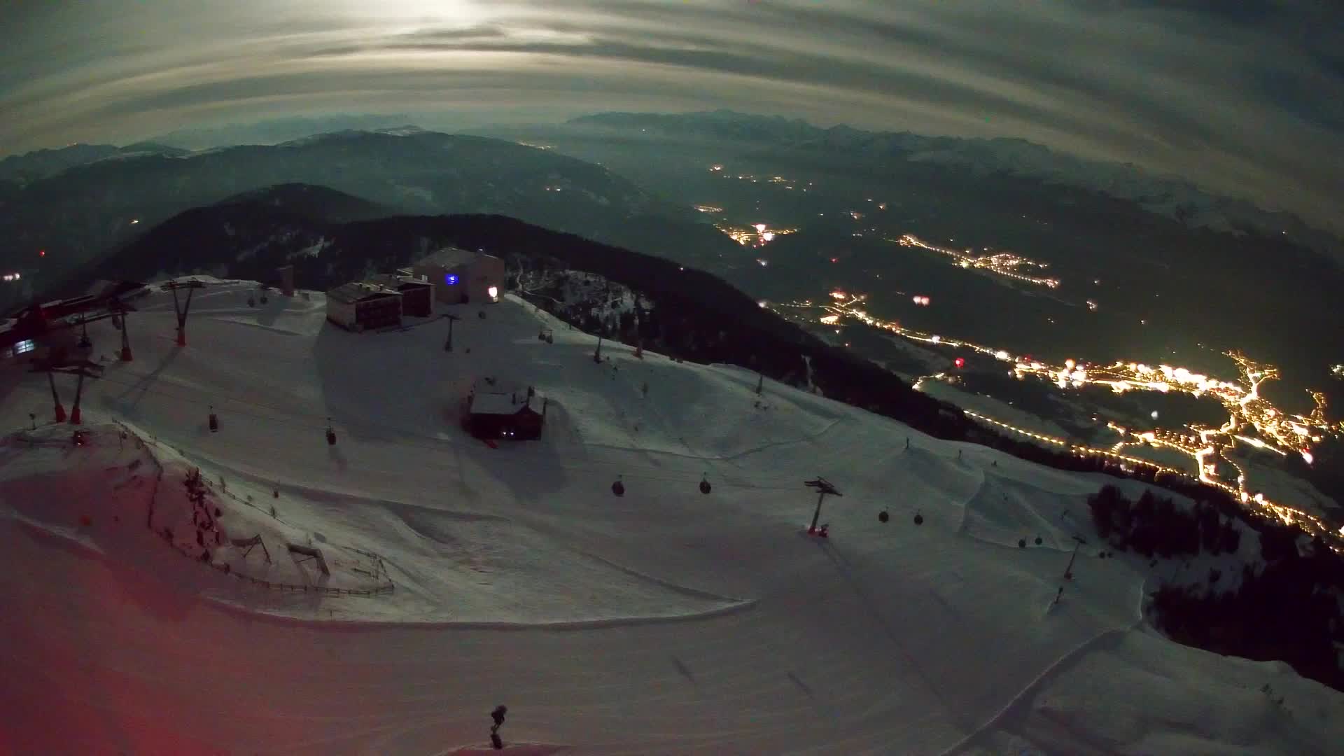 Station de ski Kronplatz sommet | vue sur Brunico