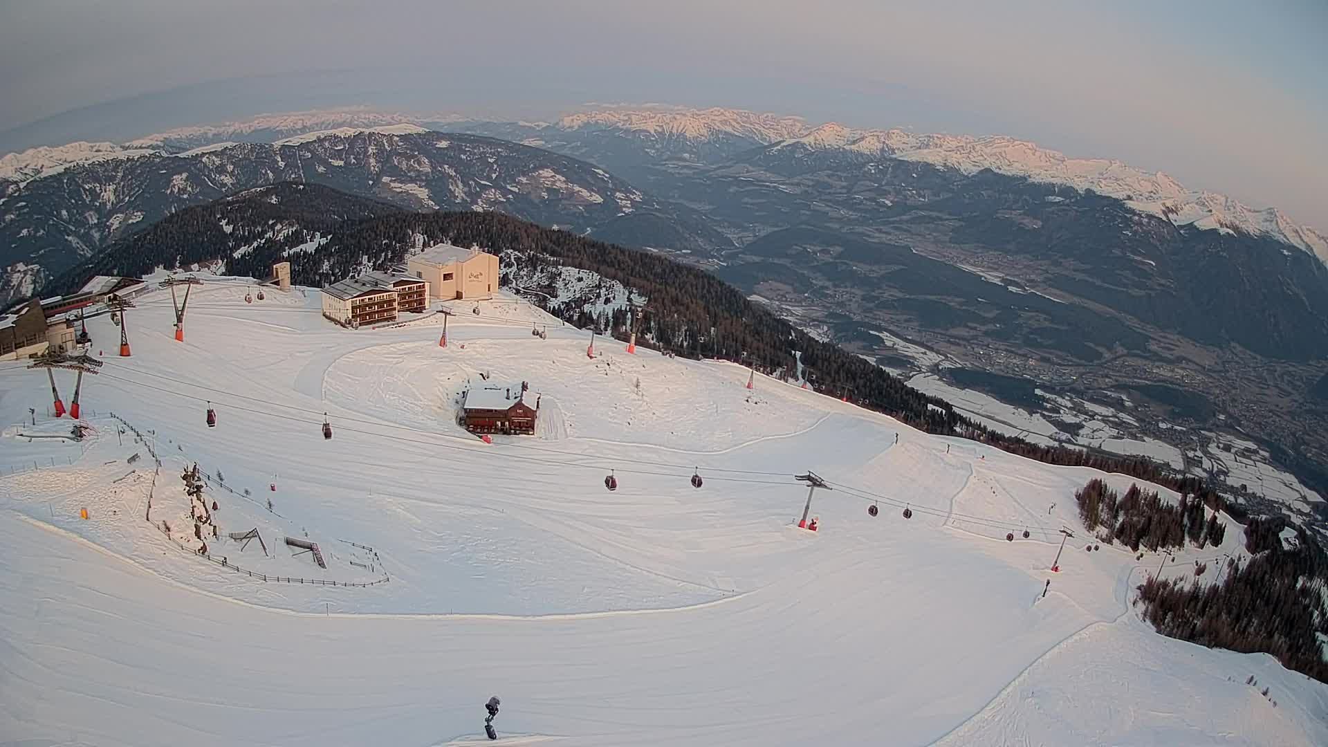 Kronplatz peak Ski resort | view to Bruneck