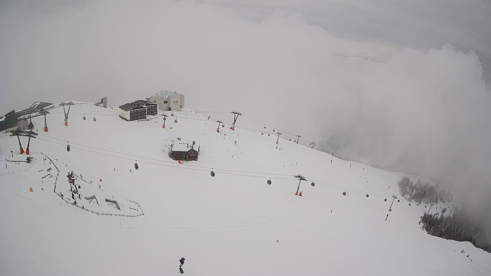 Station de ski Kronplatz sommet | vue sur Brunico