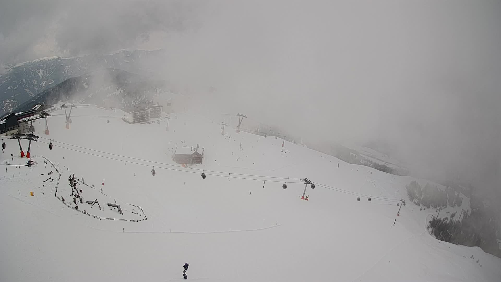 Station de ski Kronplatz sommet | vue sur Brunico