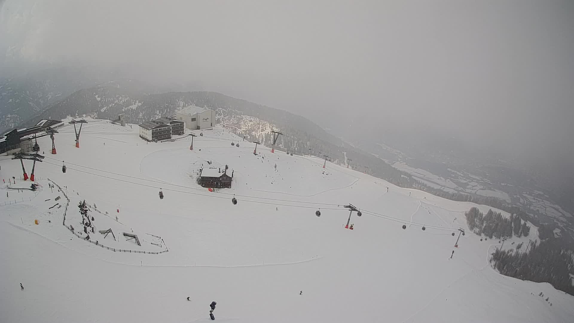 Kronplatz peak Ski resort | view to Bruneck