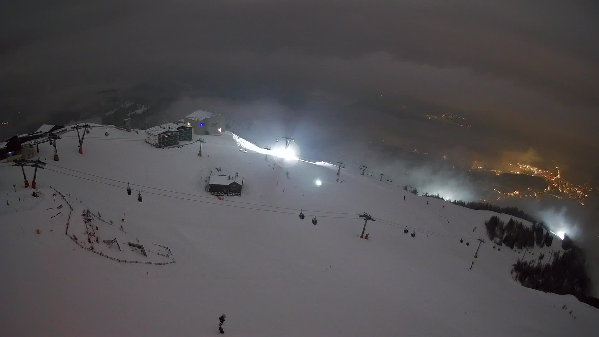 Station de ski Kronplatz sommet | vue sur Brunico