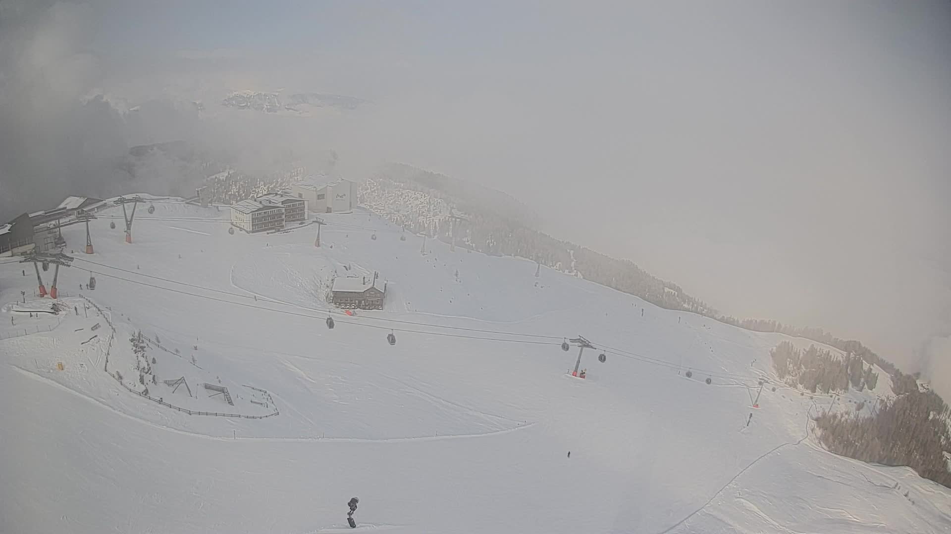 Kronplatz peak Ski resort | view to Bruneck