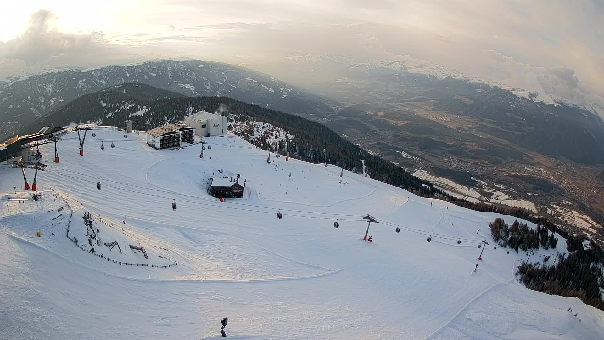 Kronplatz peak Ski resort | view to Bruneck