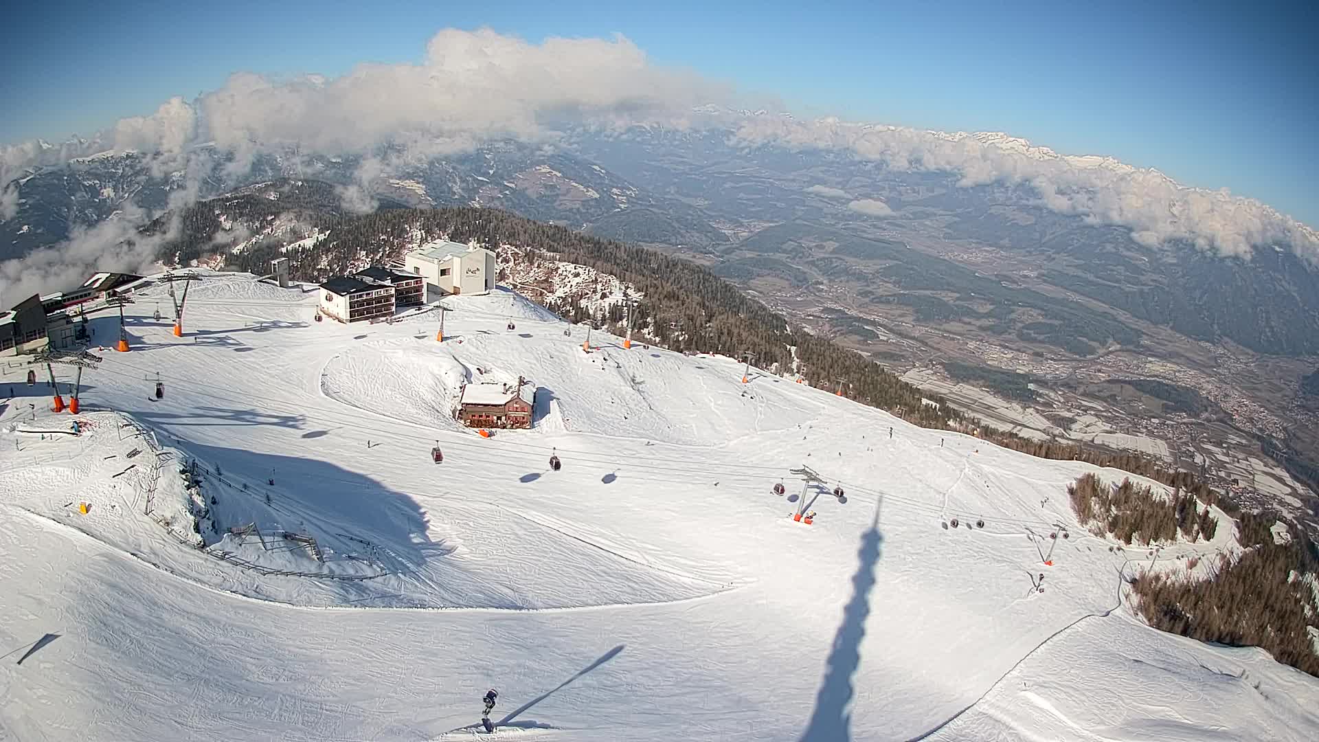 Kronplatz peak Ski resort | view to Bruneck
