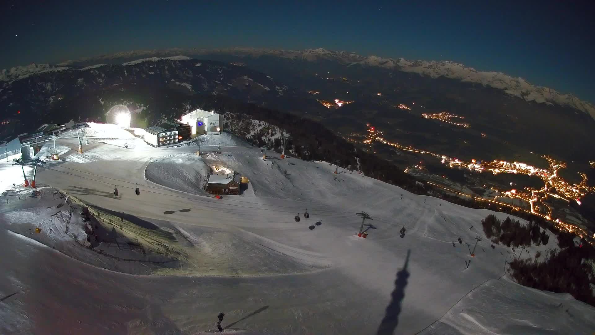 Kronplatz peak Ski resort | view to Bruneck