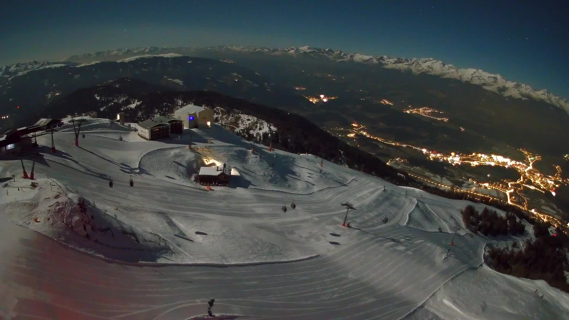 Kronplatz peak Ski resort | view to Bruneck